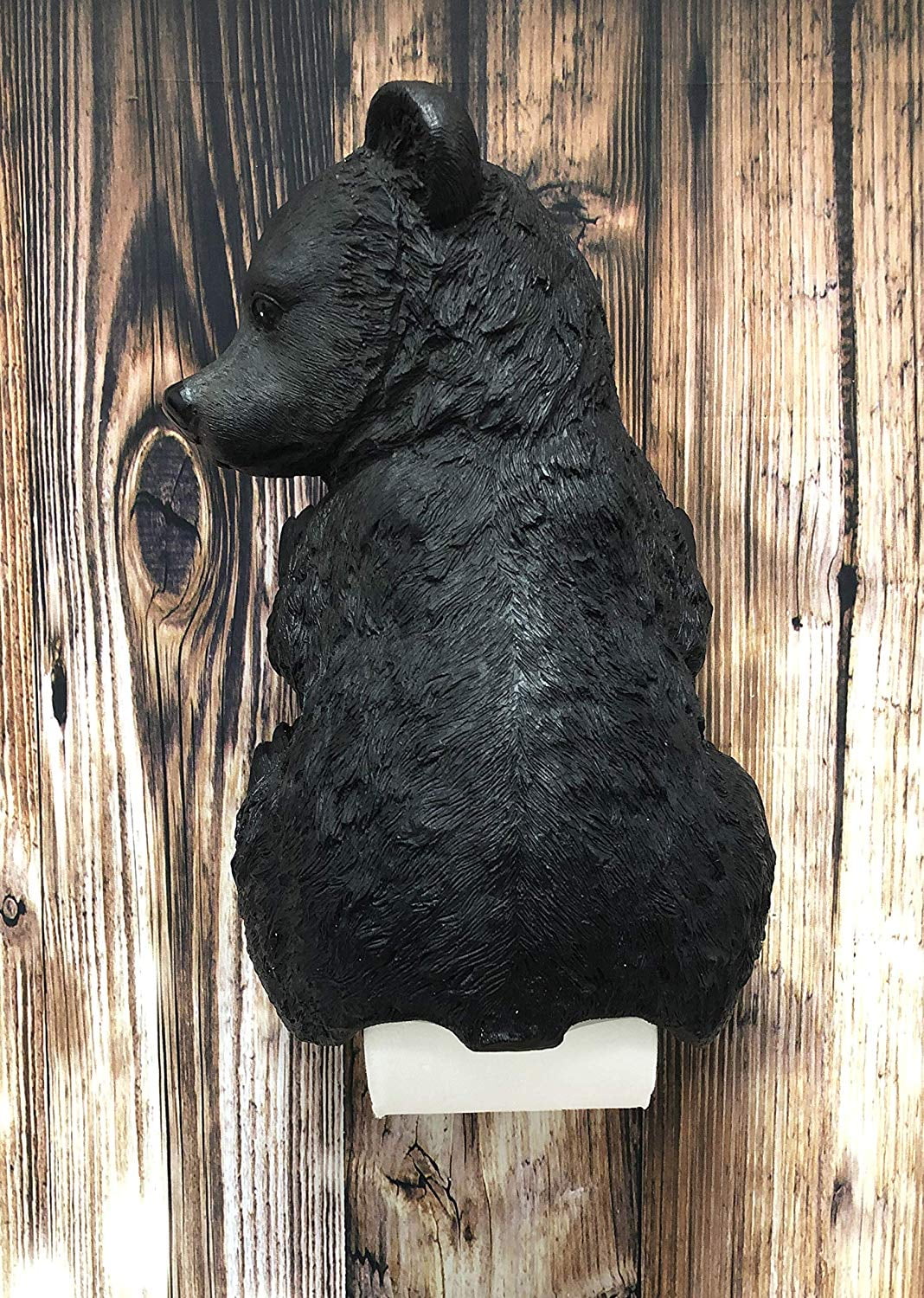 Ebros Large Stinky Stool Pooping Black Bear Toilet Paper Holder Figurine 13 5 Tall Powder Room Bathroom Wall Decor Plaque For Rustic Cabin Hunting Lodge Animal Bears Sculpture Walmart Com Walmart Com