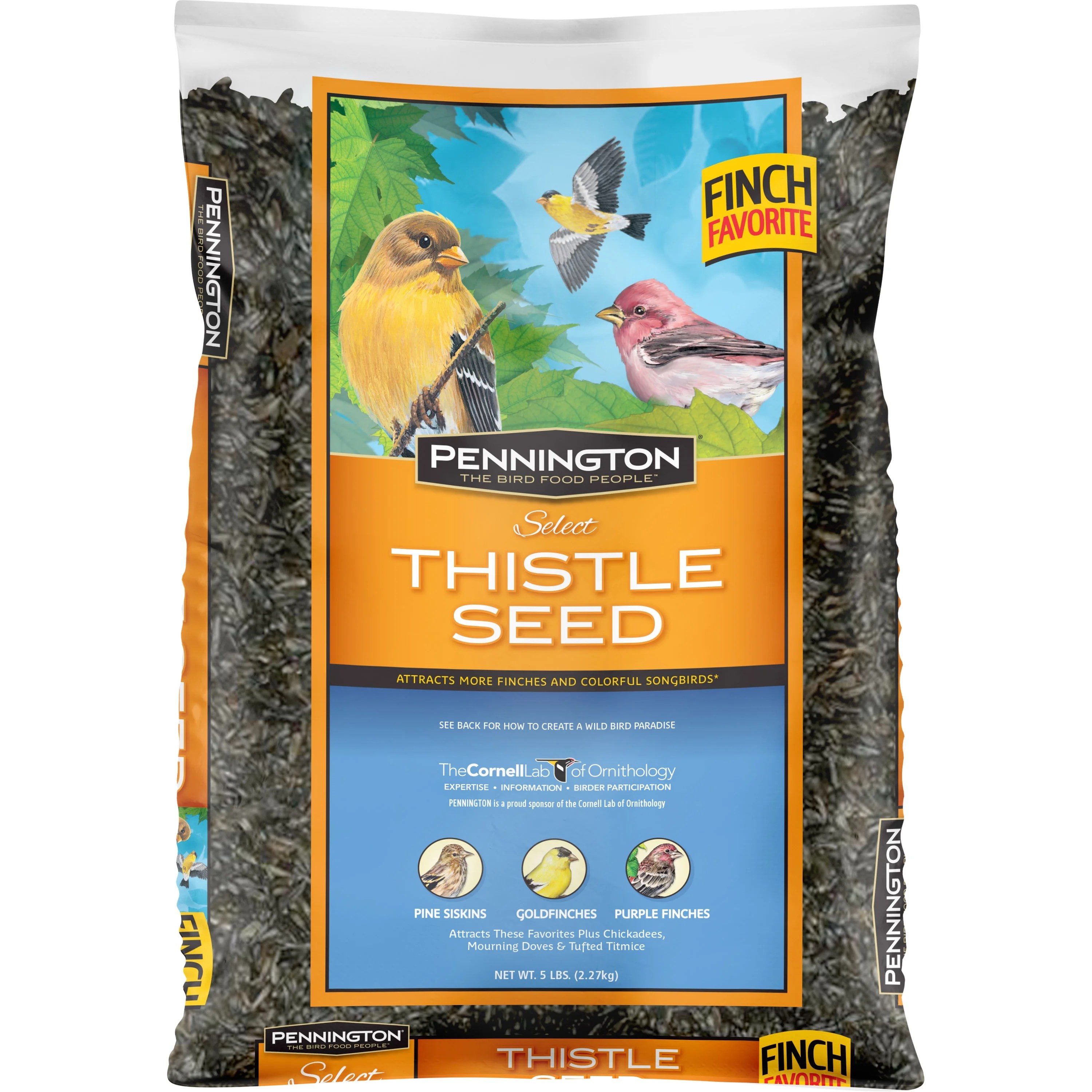 Pennington Select Thistle Seed, Wild Bird Feed and Seed, 5 lb. Bag