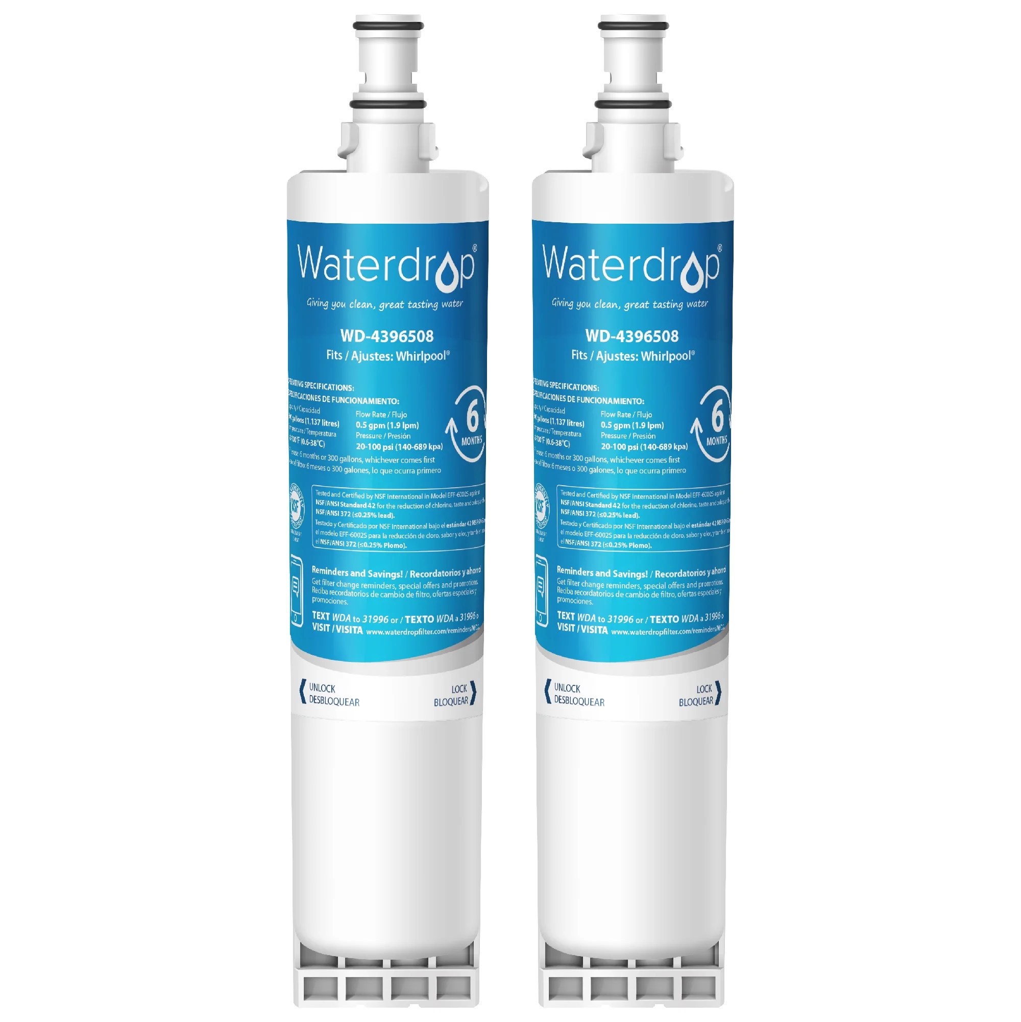 Waterdrop 4396508 water filter Replacement for EveryDrop Filter 5