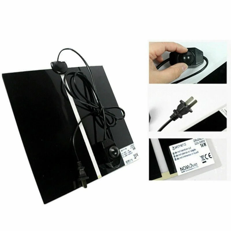 110V Pet Reptile Heating Pad Heater Under Tank Warming