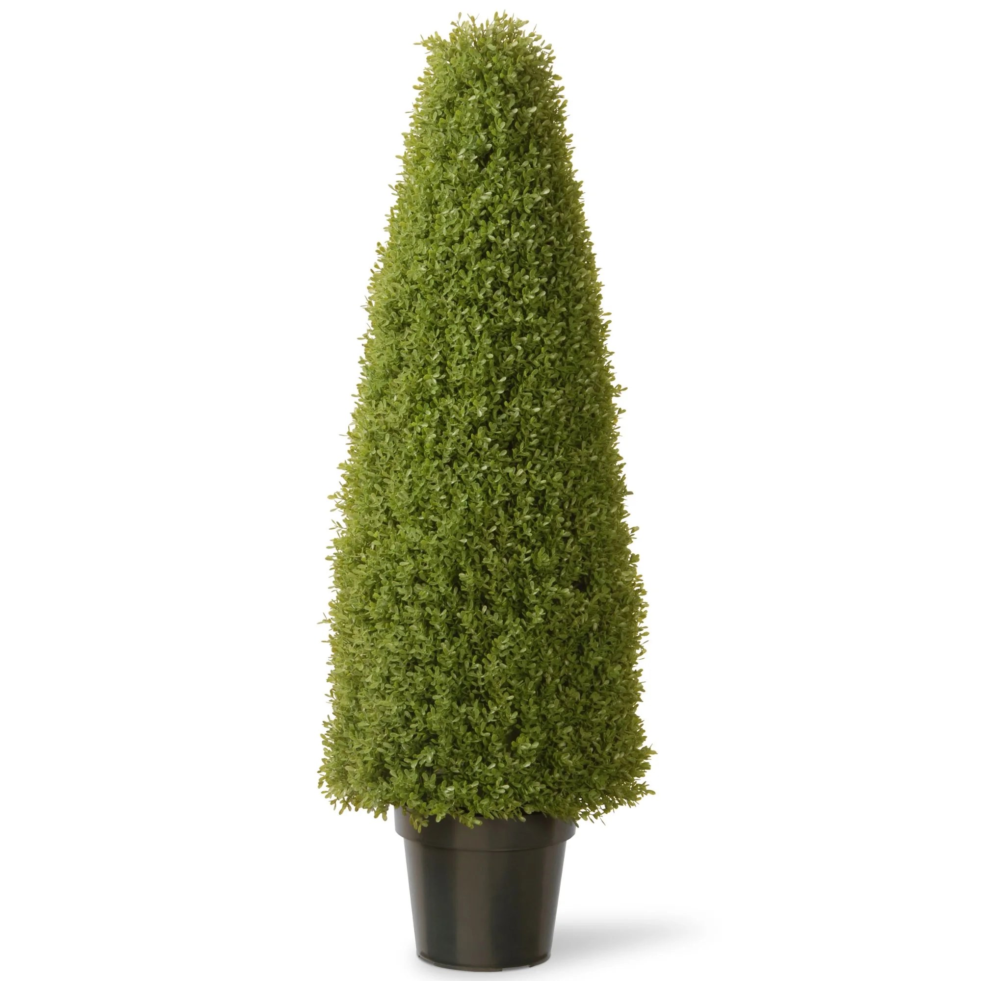 48" Tall Artificial Green Boxwood Topiary Tree with Round Pot