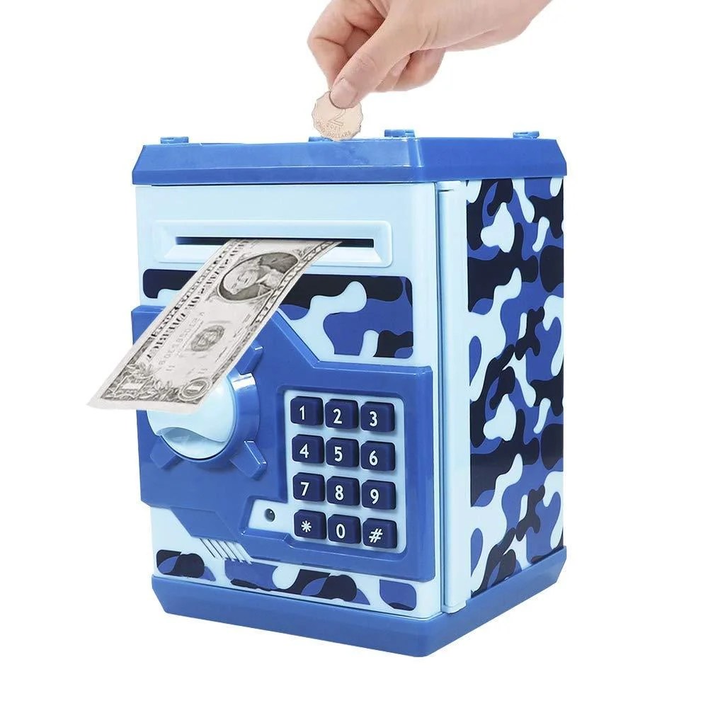 Totola Piggy Bank Electronic Mini Atm For Kids Baby Toy, Safe Coin