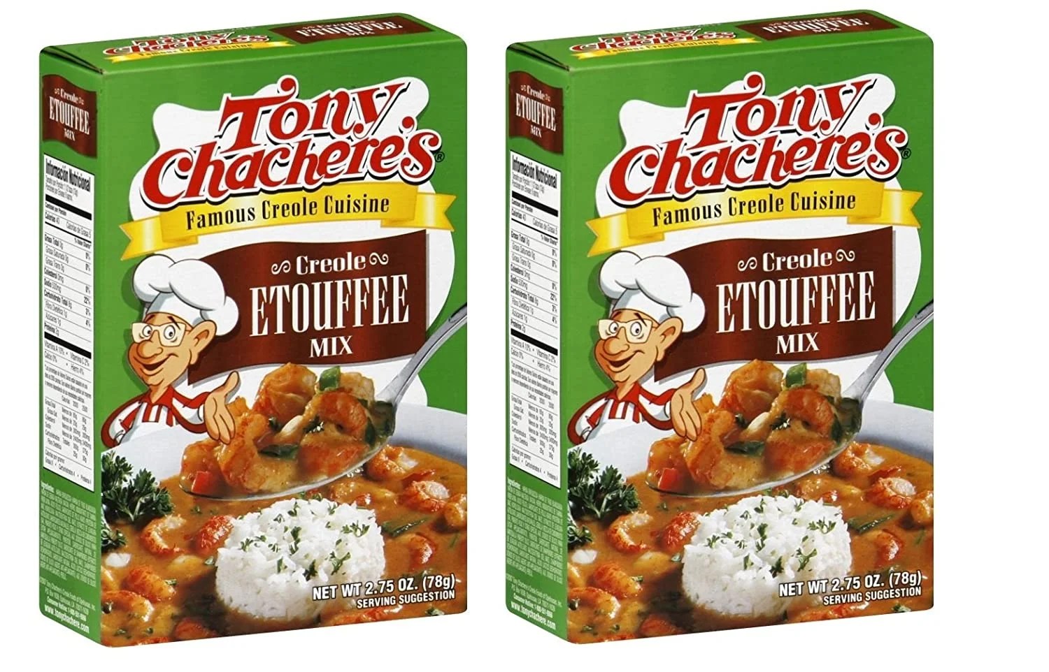 Tony Chacheres Creole Etouffee Base Mix, 2.75 Ounces Pack of 2