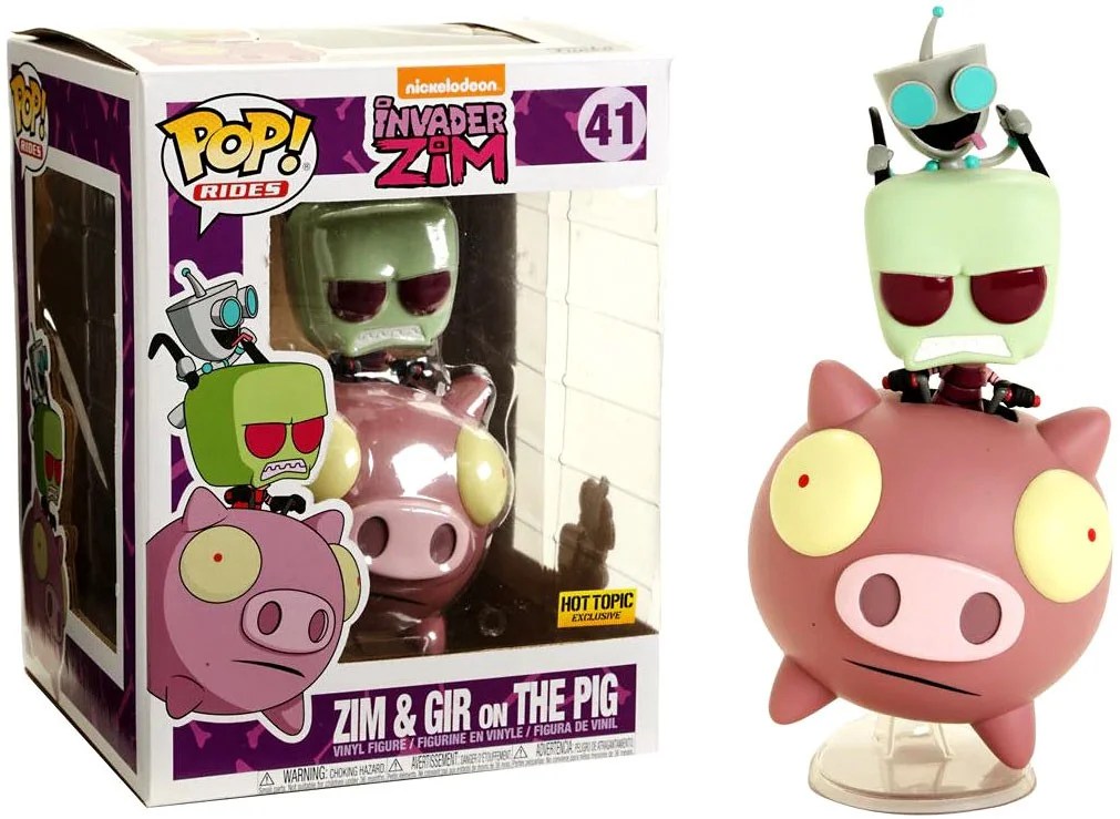 Invader Zim Funko POP! Rides Zim & Gir on Pig Vinyl Figure Walmart