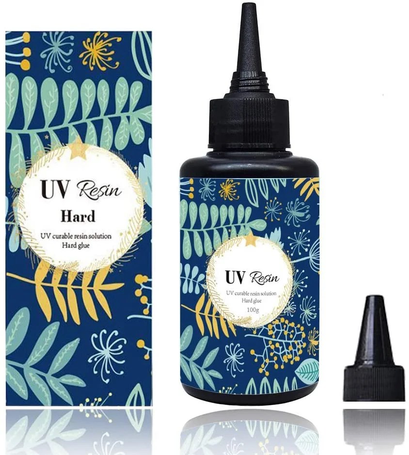 Bueautybox UV Resin, Crystal Clear Ultraviolet UV Curing Resin, Hard