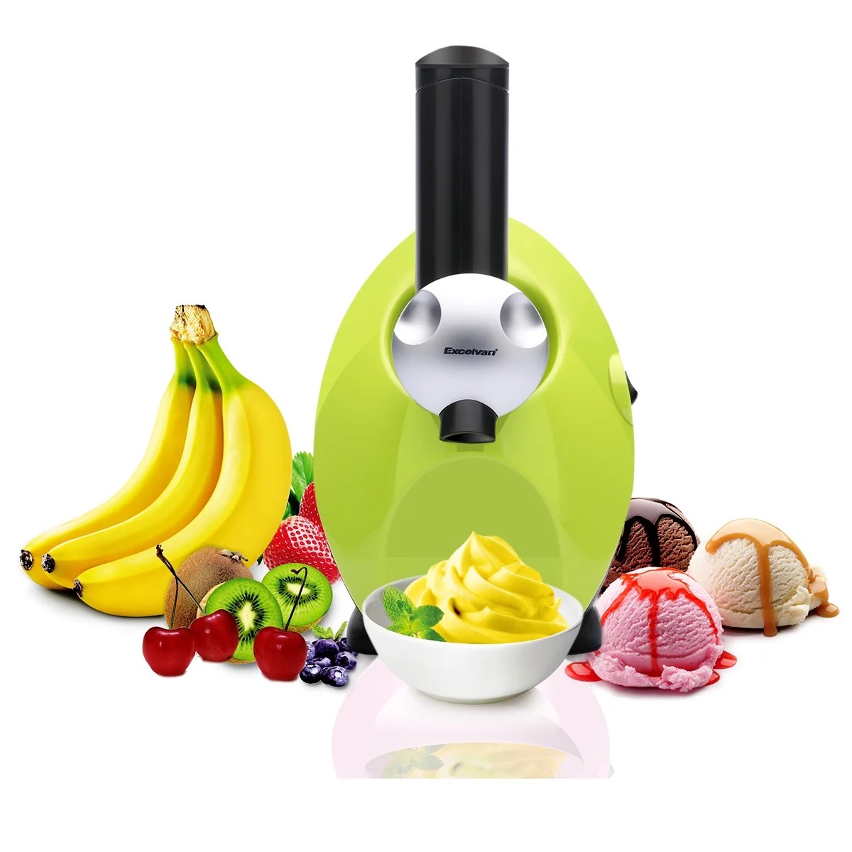Homemade Frozen Fruit Yogurt Dessert Maker, Automatic Healthy Ice Cream