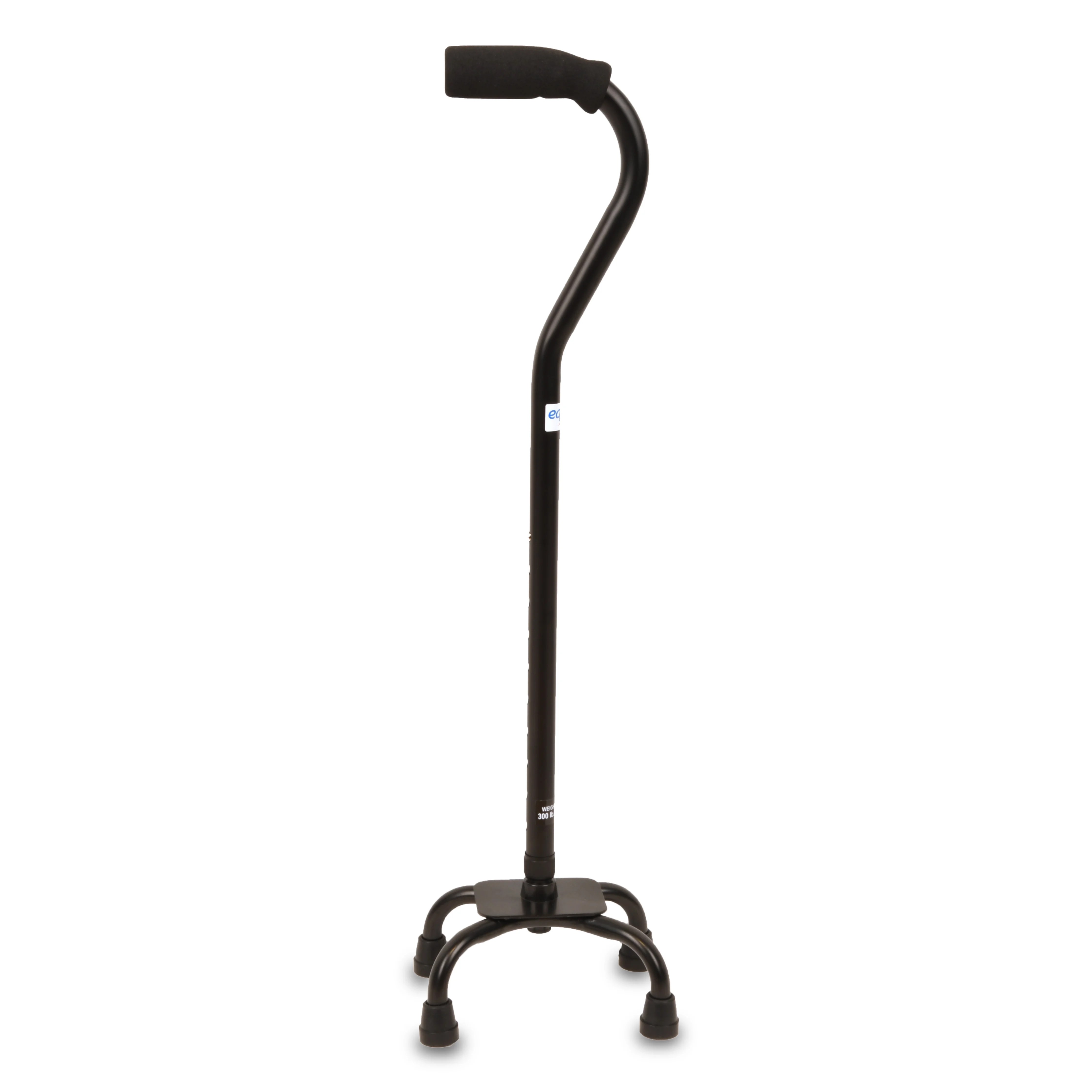 Equate Quad Cane with Small Base, Adjustable Height Quad Cane and