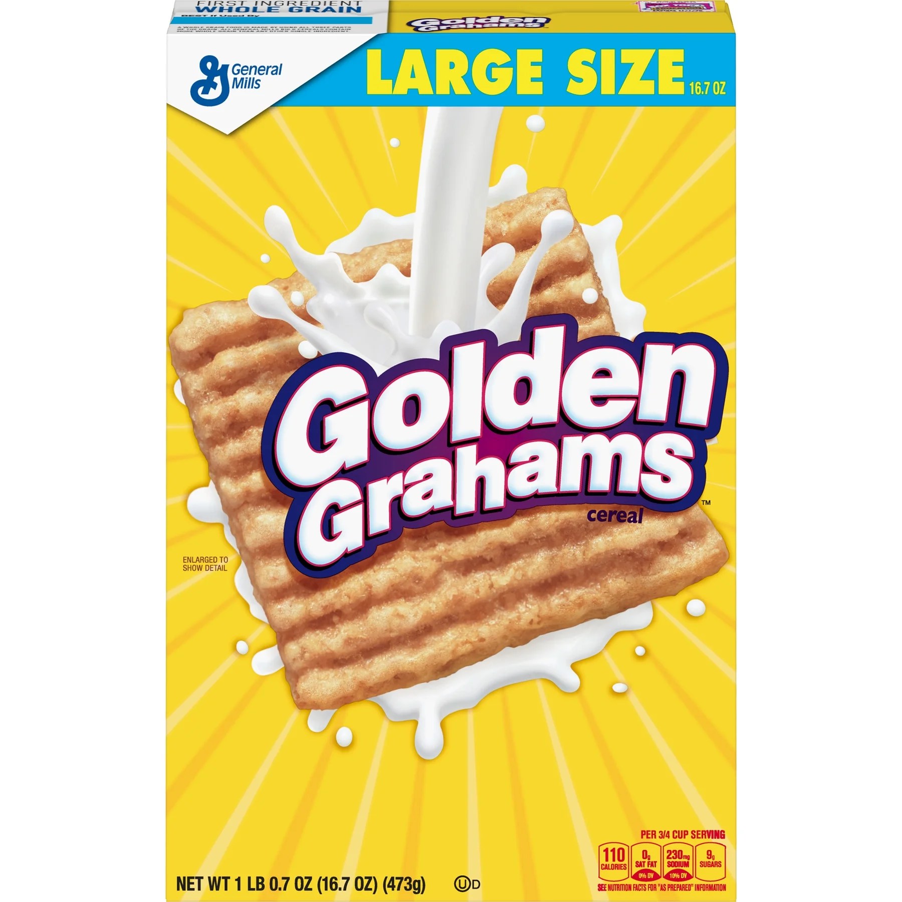 Golden Grahams Cereal, Graham Cracker Taste, Whole Grain, 16.7 oz