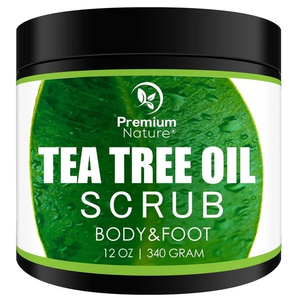 Tea Tree Oil Scrub 12oz Body & Foot Antifungal Calluses Jock Itch