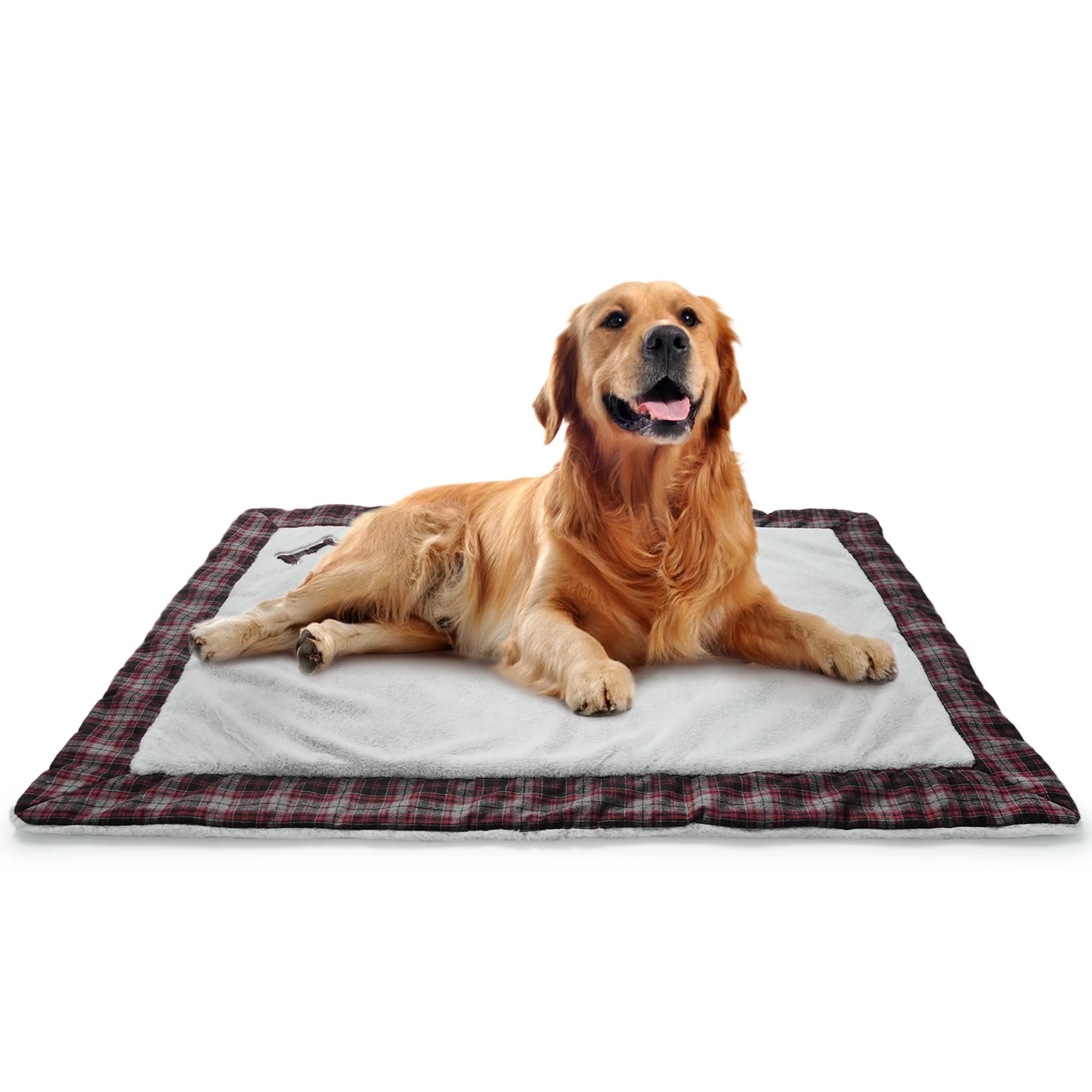 IDOMIK Dog Bed Crate Pad, Dog Beds for Large Dogs, Plush Soft Pet Beds