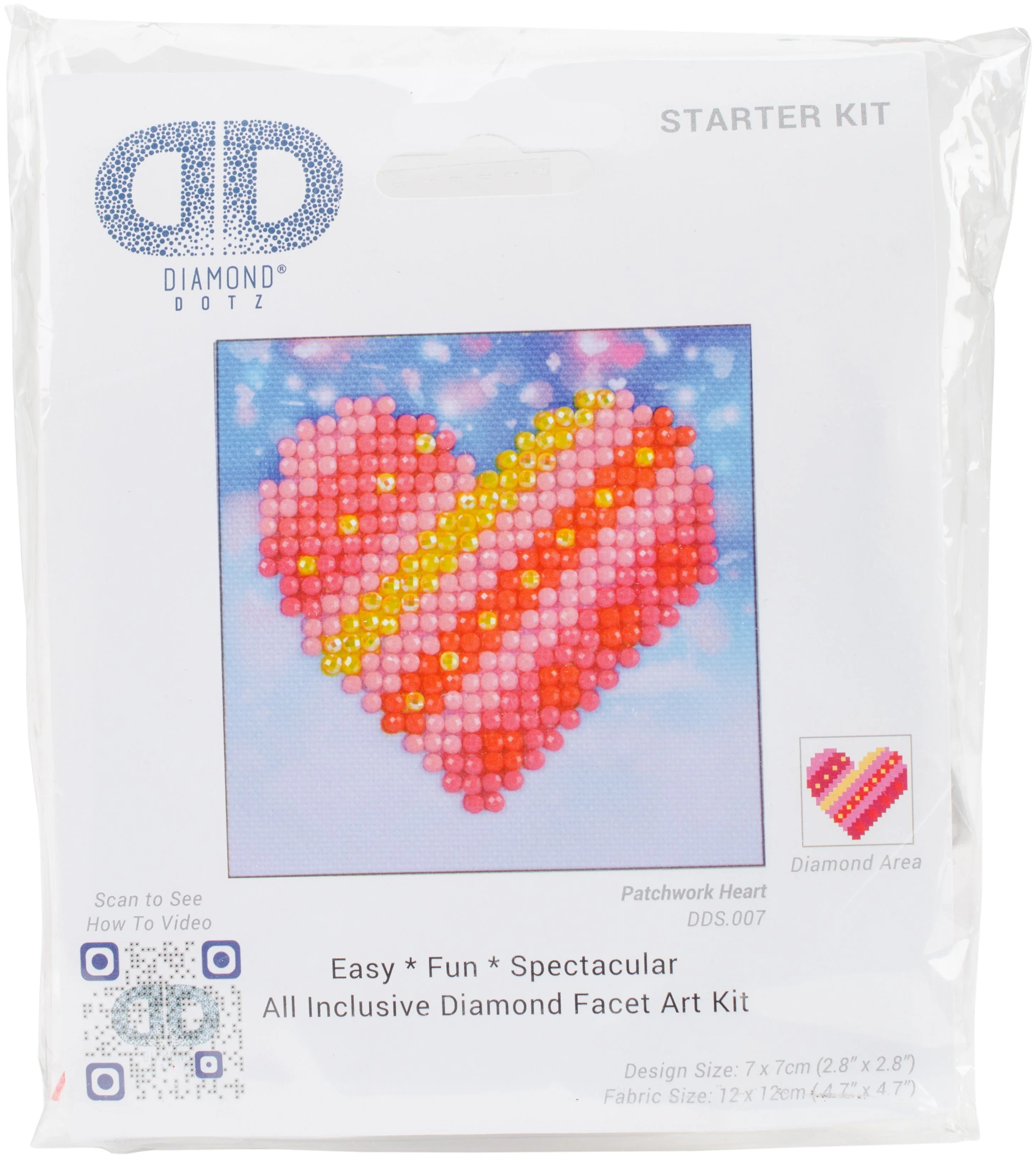 Diamond Dotz Diamond Embroidery Facet Art Kit 4.75"X4.75"Patchwork