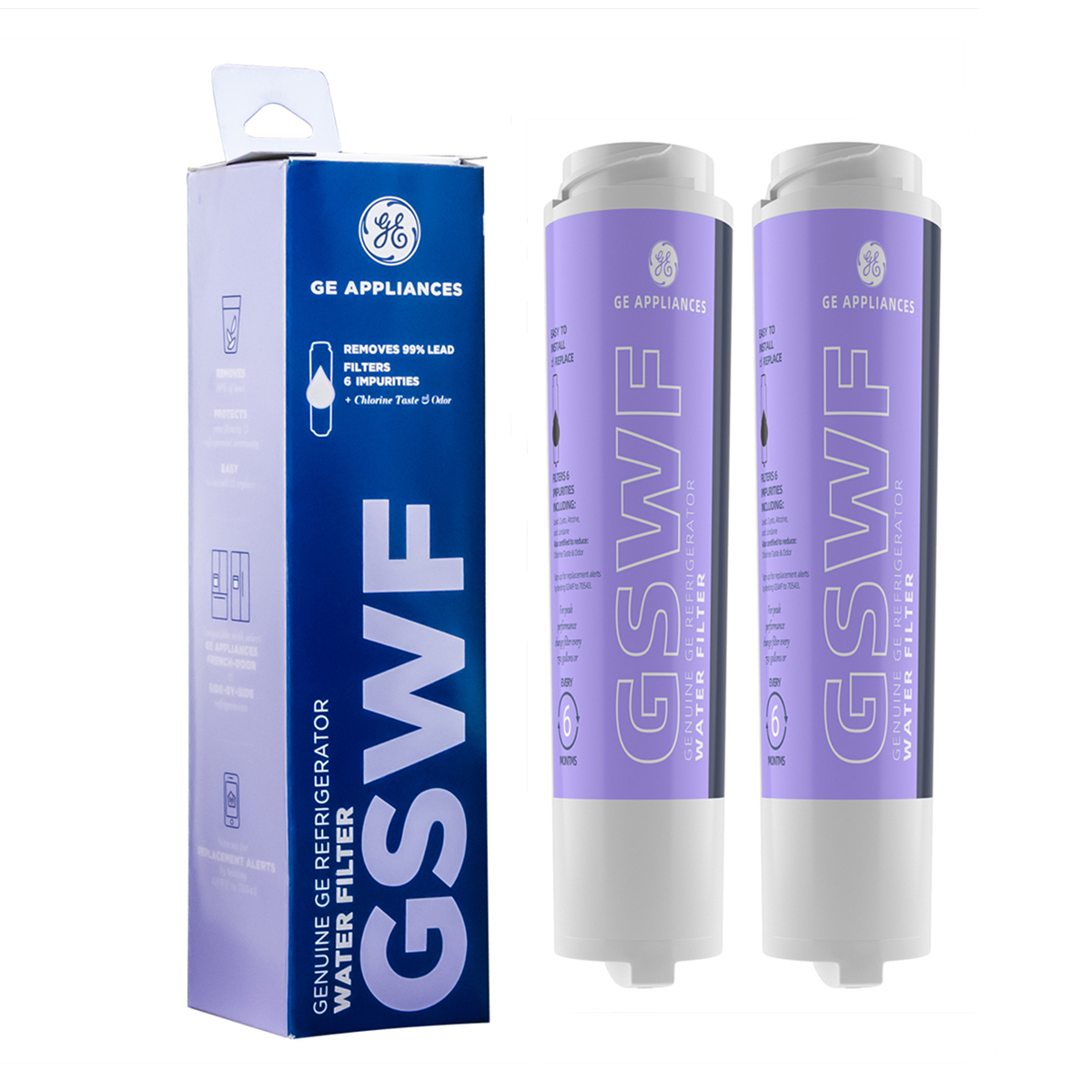 GSWF Refrigerator Water Filter, Replacement for GSWF Smart Water