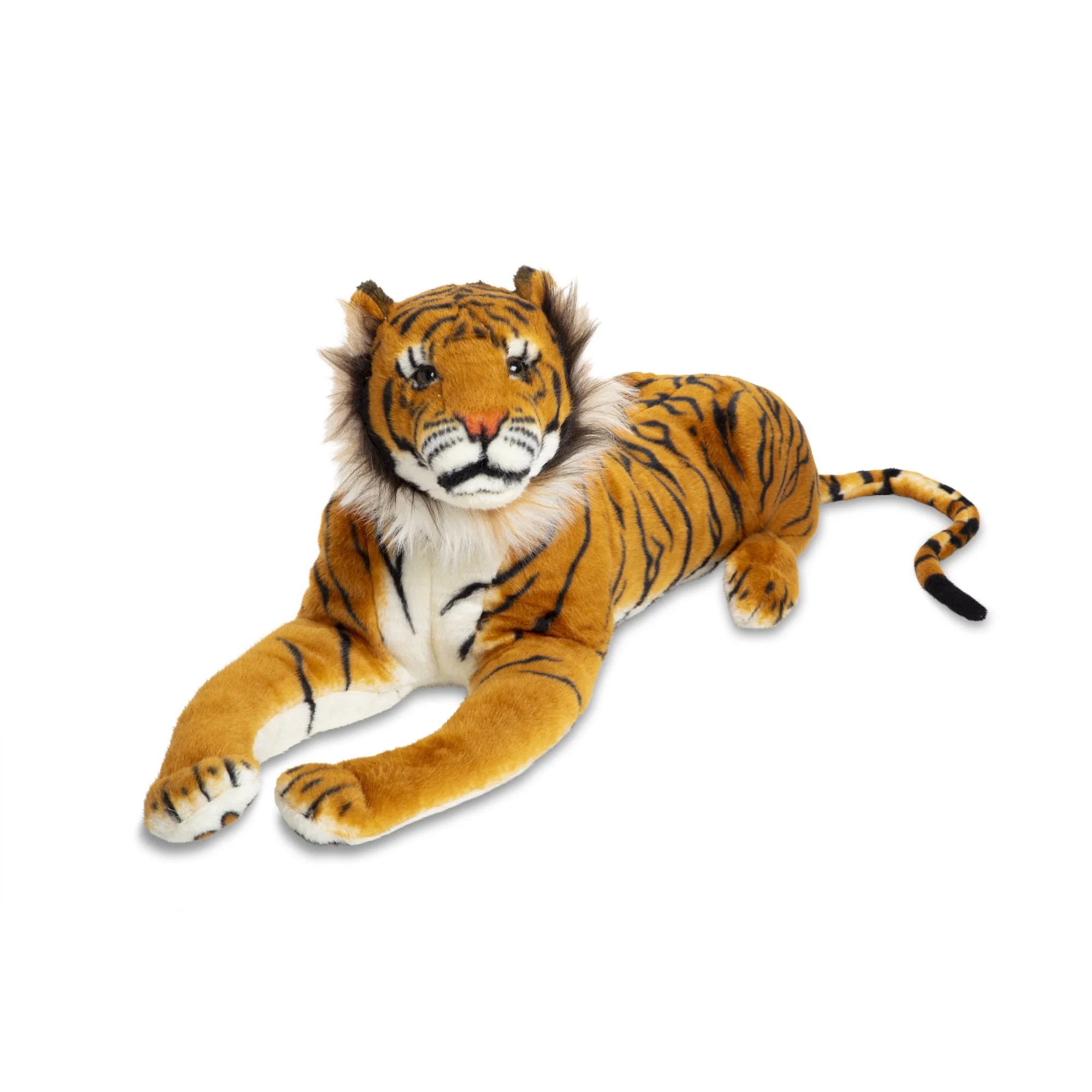 Melissa & Doug Giant Tiger Lifelike Stuffed Animal (over 5 feet long