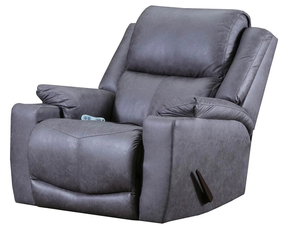 Lane Essentials 4050191 Desoto Charcoal Rocker Recliner with Heat