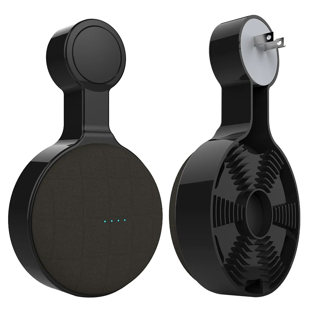 Tebru Wall Mount Storage Stand Bracket for Google Home Mini(Black