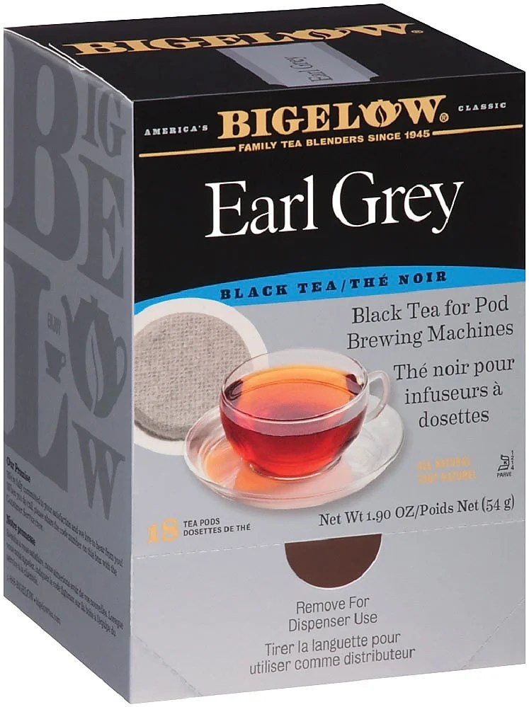 Bigelow Earl Grey Tea Pods Black Tea with Oil RCB08906
