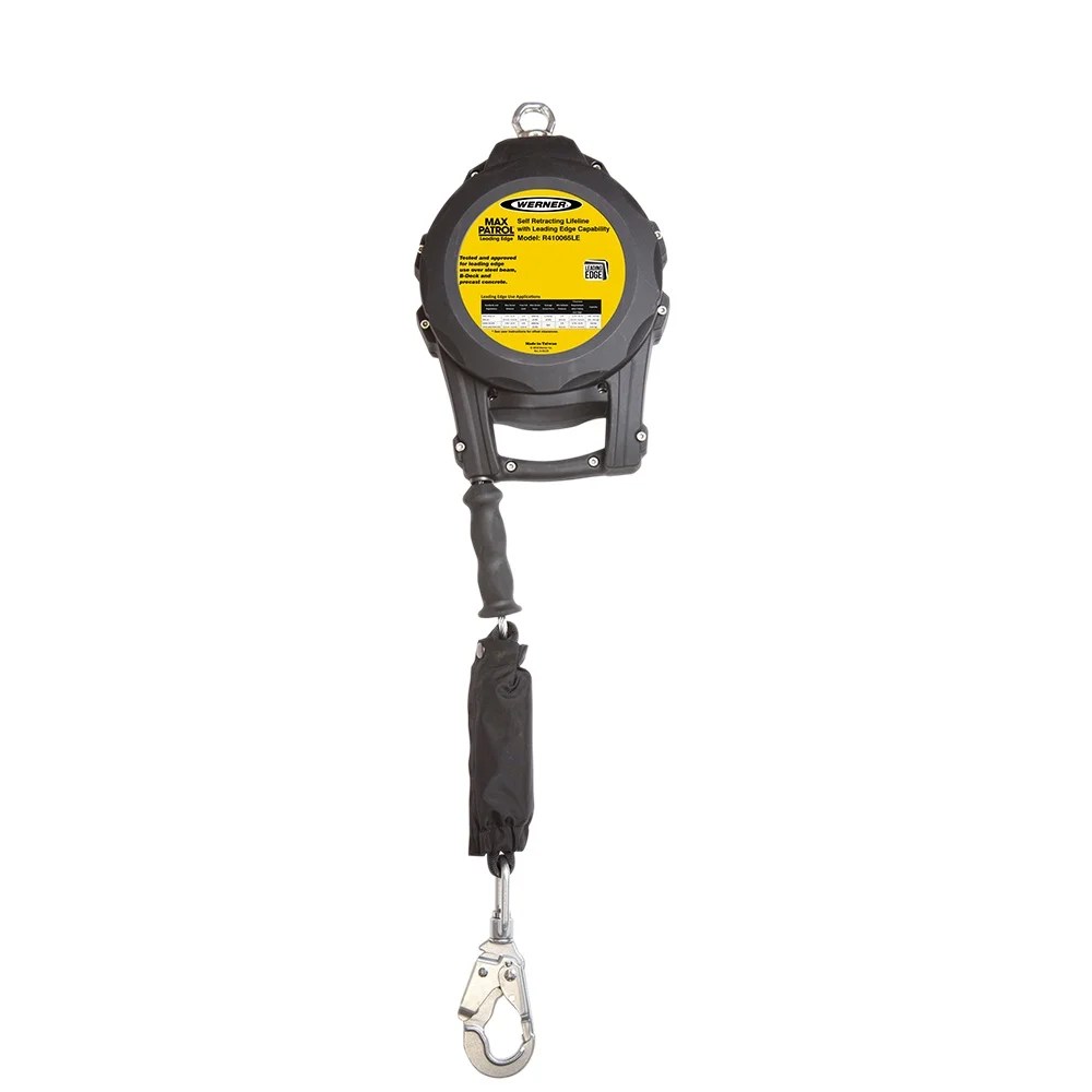 WernerR410065LE 65ft Max Patrol SelfRetracting Lifeline, Leading Edge WernerR410065LE 65ft Max Patrol SelfRetracting Lifeline, Leading Edge