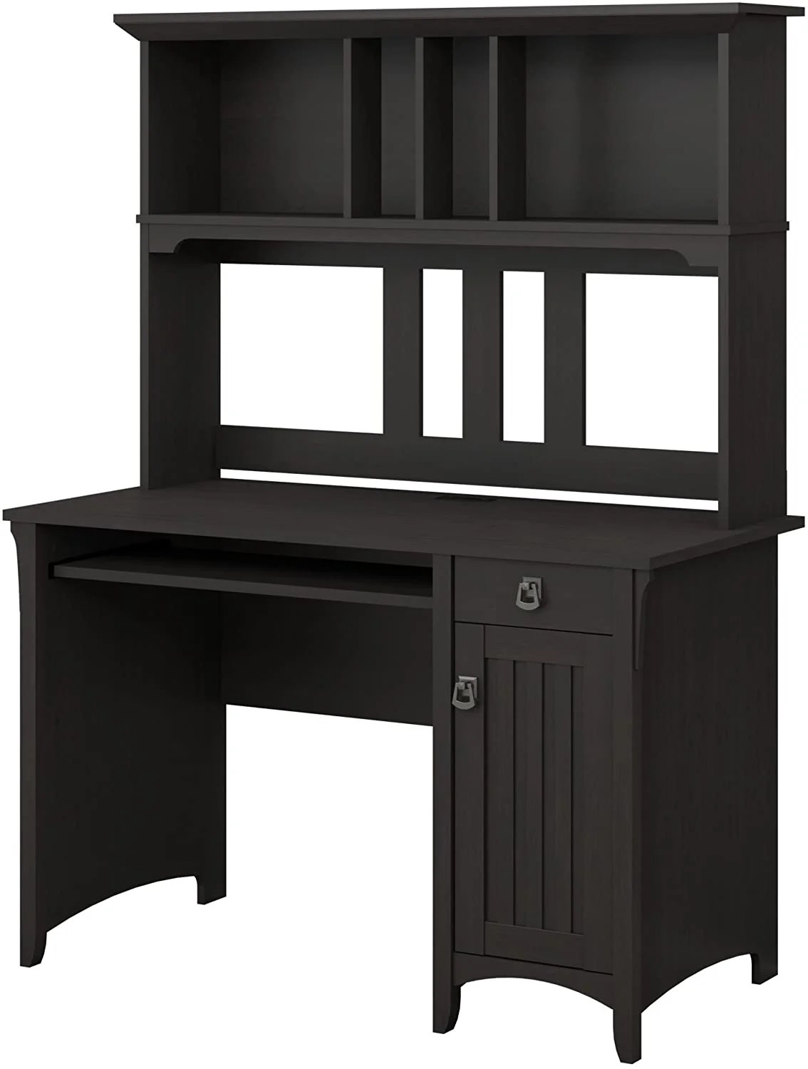 Bush Furniture Salinas Computer Desk with Hutch in Vintage Black Bush Furniture Salinas Computer Desk with Hutch in Vintage Black