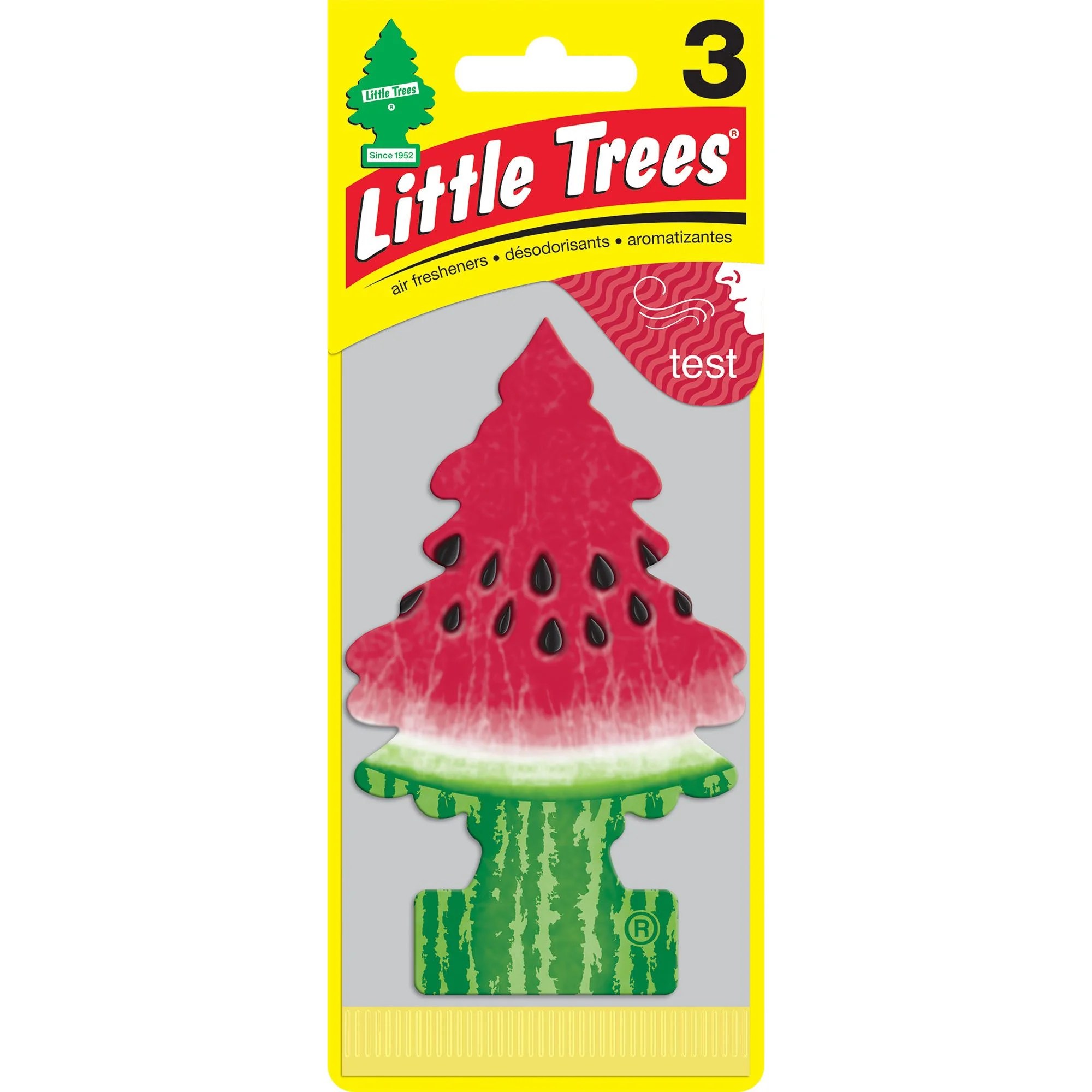 LITTLE TREES Air Freshener Watermelon Fragrance, 3 Nepal Ubuy