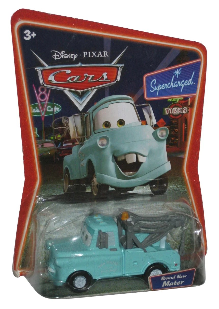 Disney Cars Movie Brand New Mater Supercharged Blue Die Cast Toy Car
