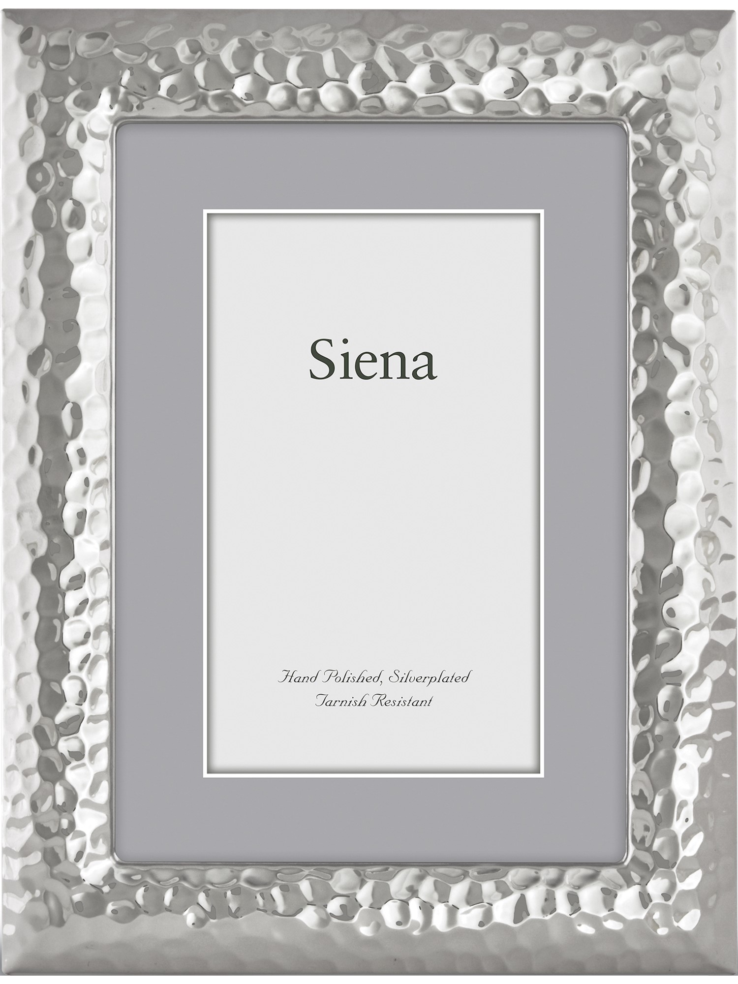 Fashion SilverPlated Hammered 8X10 Photo Frame (10 X 0.25) Made In