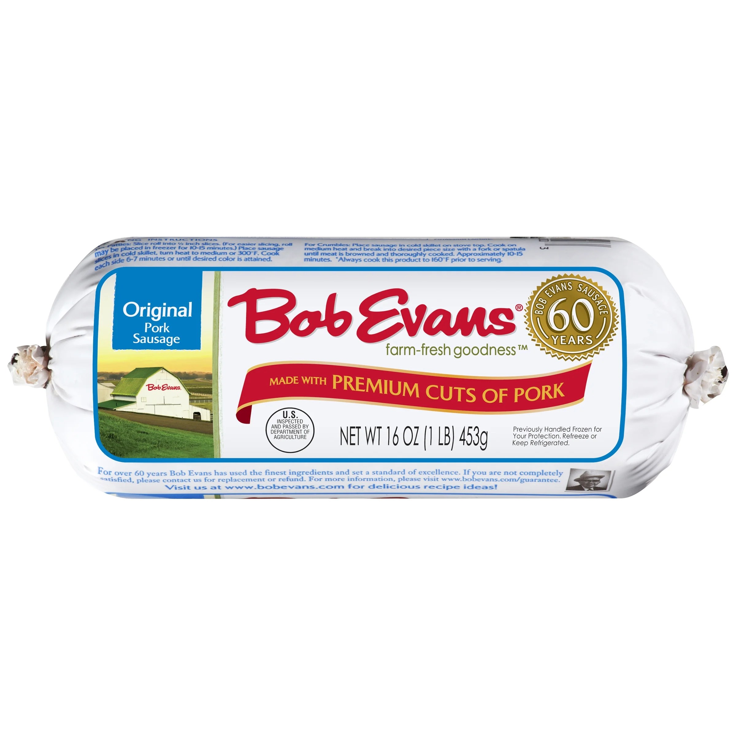 bob evans sausage roll nutrition