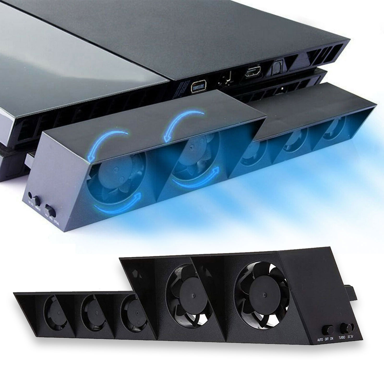 Cooling Fan for PS4/PS4 Slim/PS4 Pro, EEEkit USB External Cooler Turbo