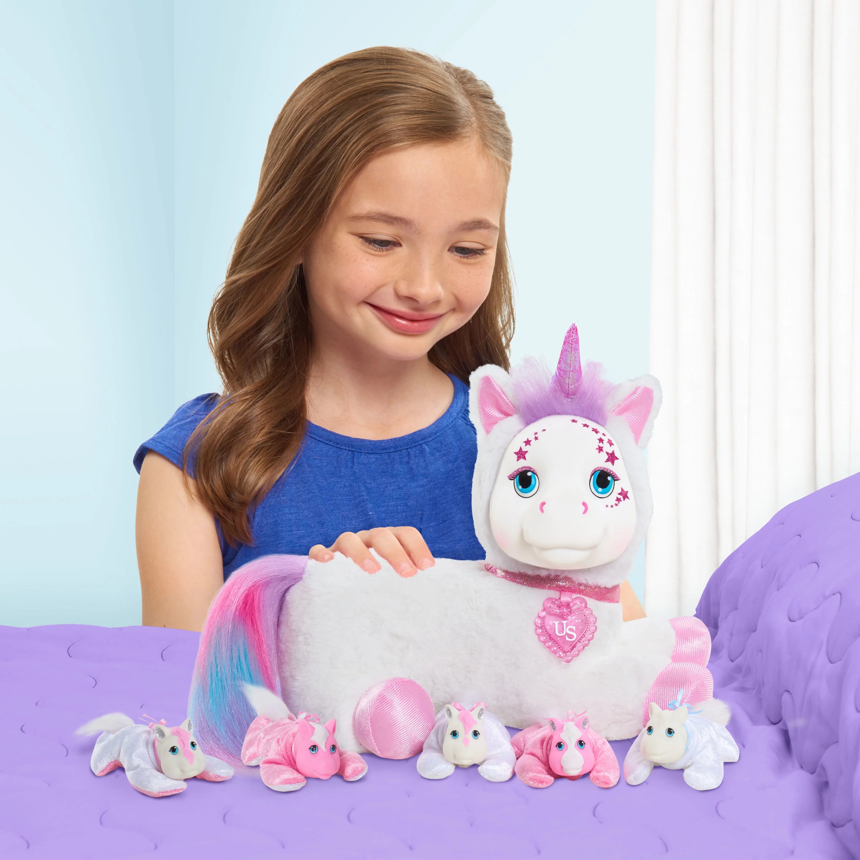 Buy Unicorn Surprise Aria, White, Stuffed Animal Unicorn and Babies
