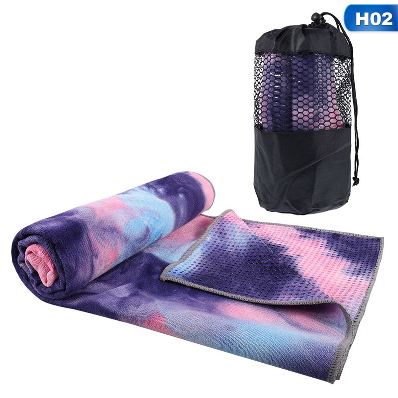 AkoaDa Microfiber Sweat Absorbing Pilates Bikram Yoga Towel Non Slip