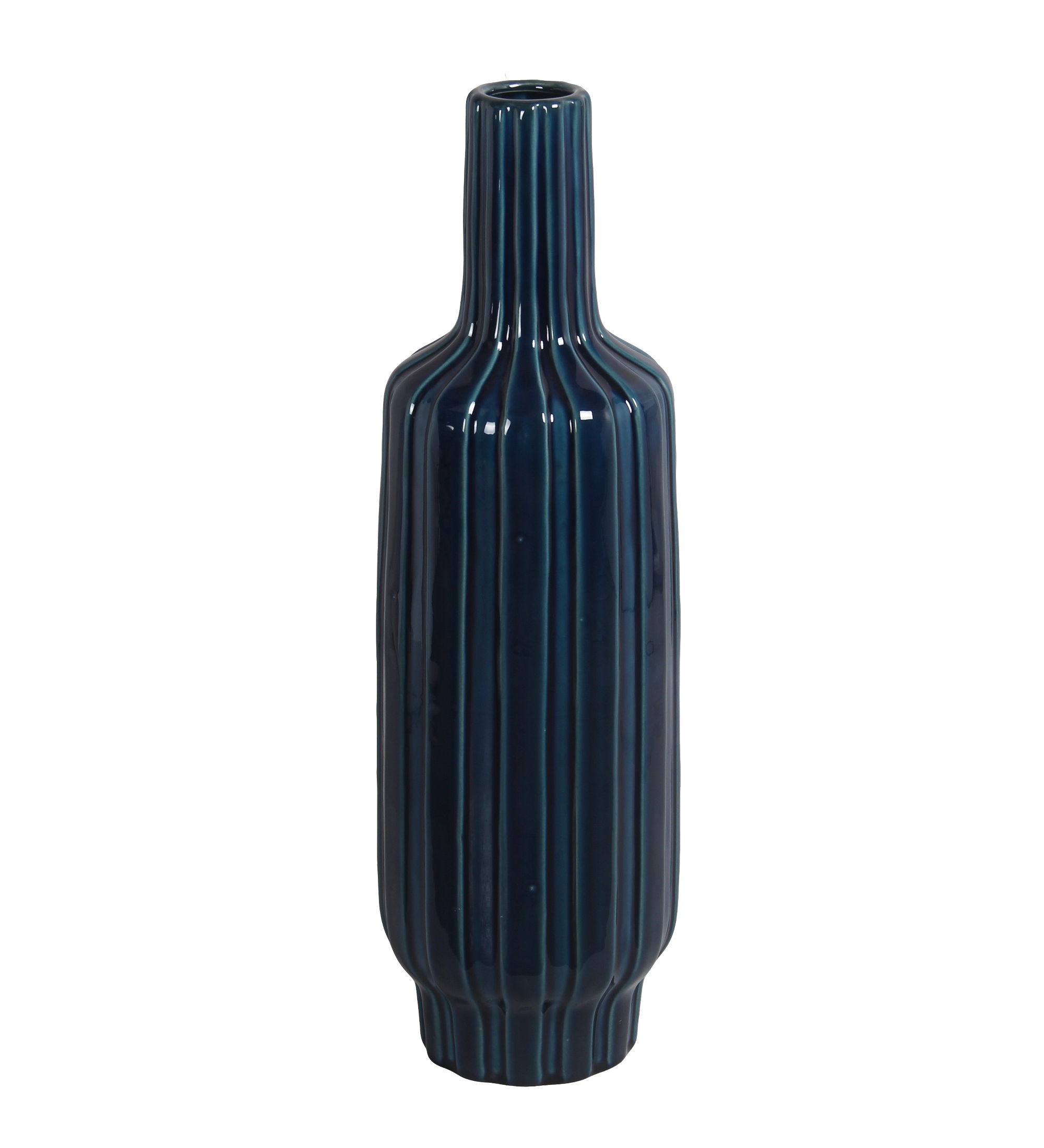 Large Blue Ceramic Vase
