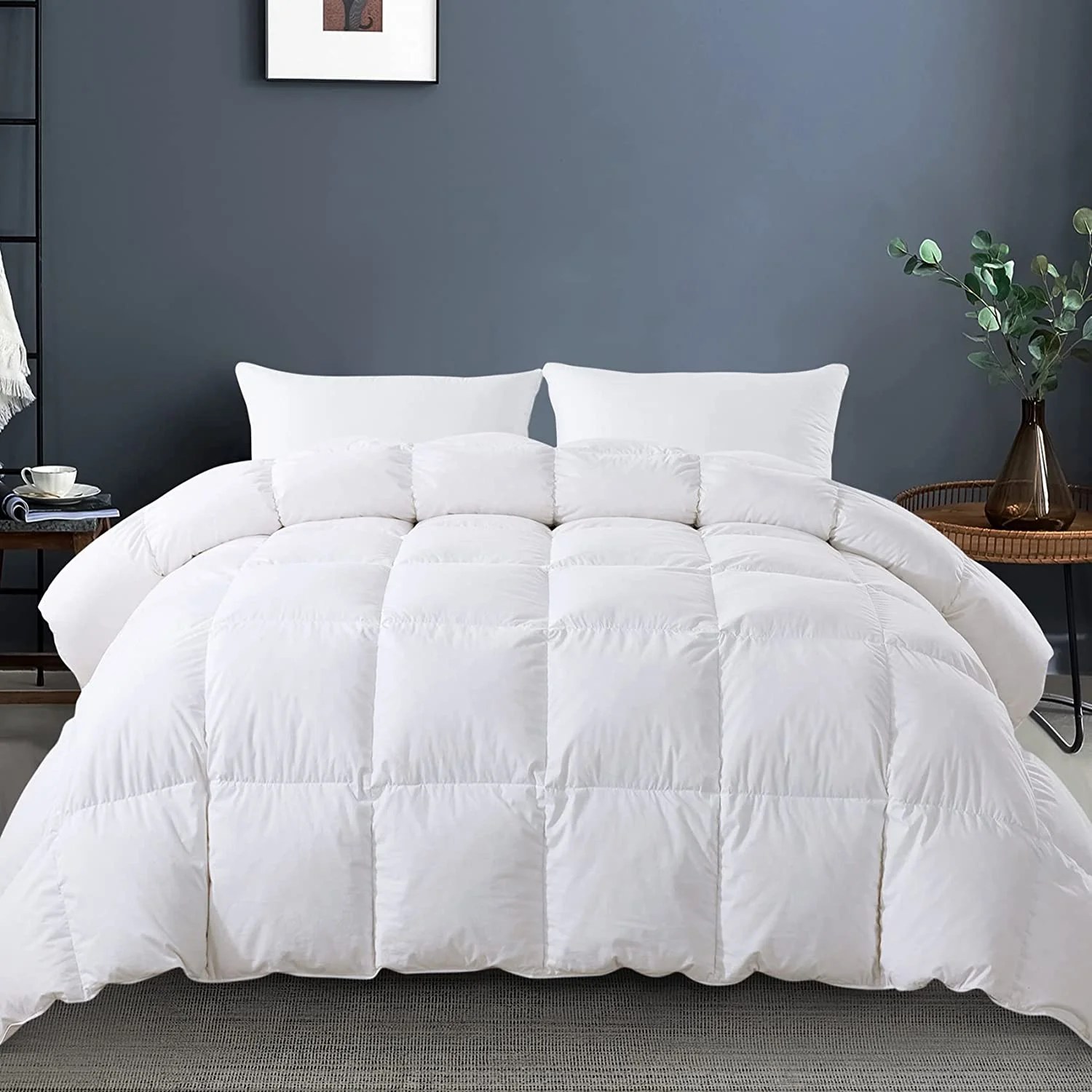 106x90 Inch Heavyweight Goose Feathers and Down Comforter King