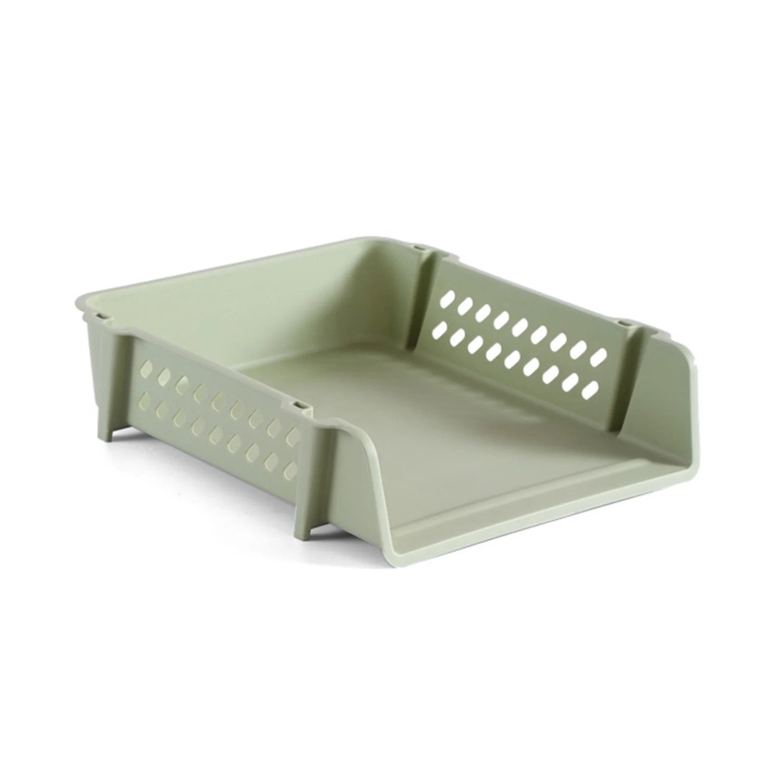 SIEYIO Stackable File Holder Tray Skincare Storage Container Office