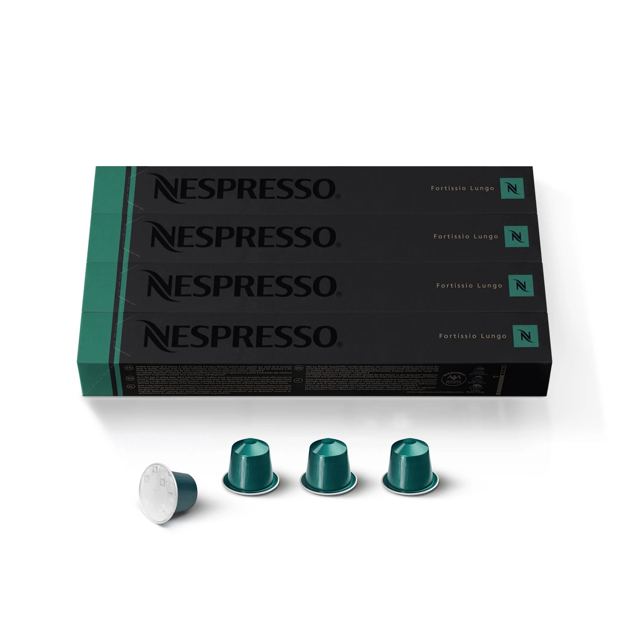 Nespresso Originalline Espresso Capsules, Fortissio Lungo 40 Count