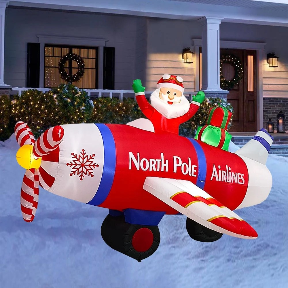CozyBox (5ft 12ft) Large Christmas Holiday Self Inflating Inflatables
