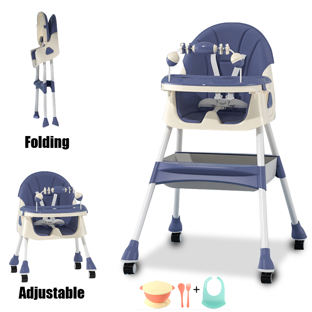 4in1 Baby Highchair Adjustable Kid Chair Baby Dining Chairs Eat