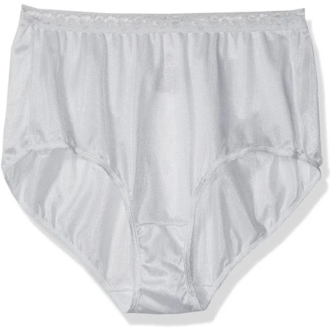 Just My Size Just My Size 400006121349 Nylon Briefs Panties, White