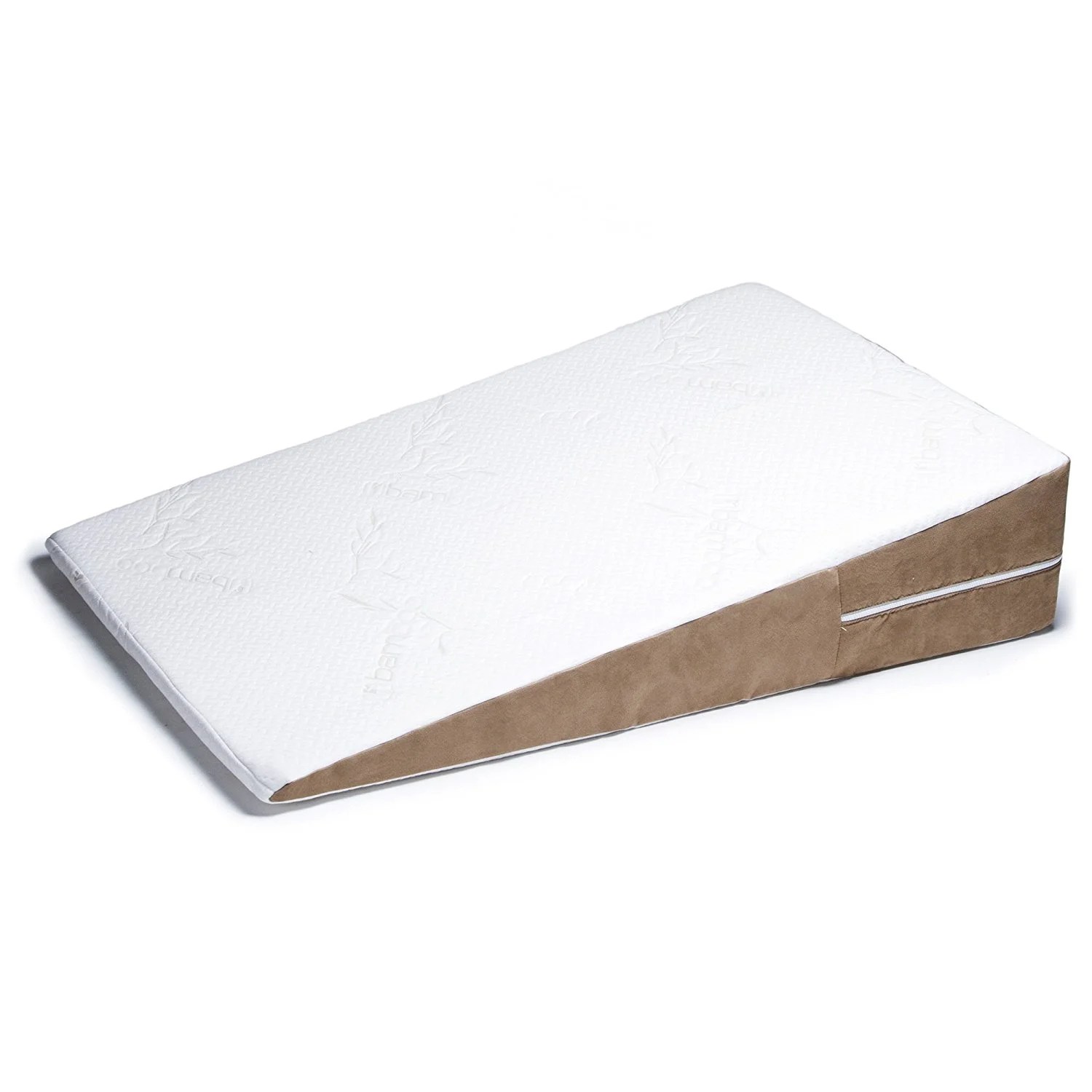 Avana Bed Wedge Memory Foam Pillow with Removable Bamboo Cover, Extra