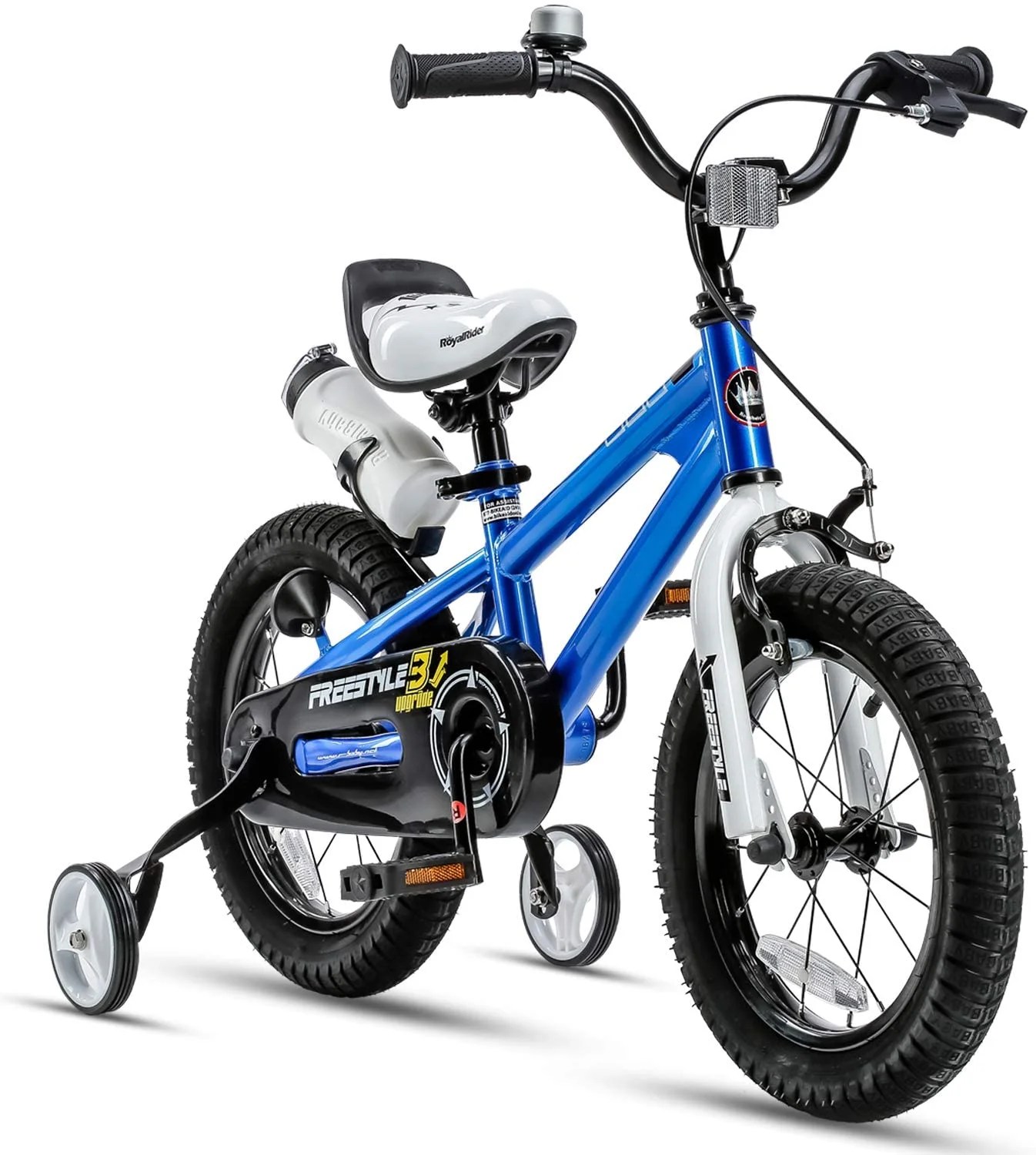 RoyalBaby Kids Bike Boys Girls Freestyle Bicycle 16 Inch With Kickstand