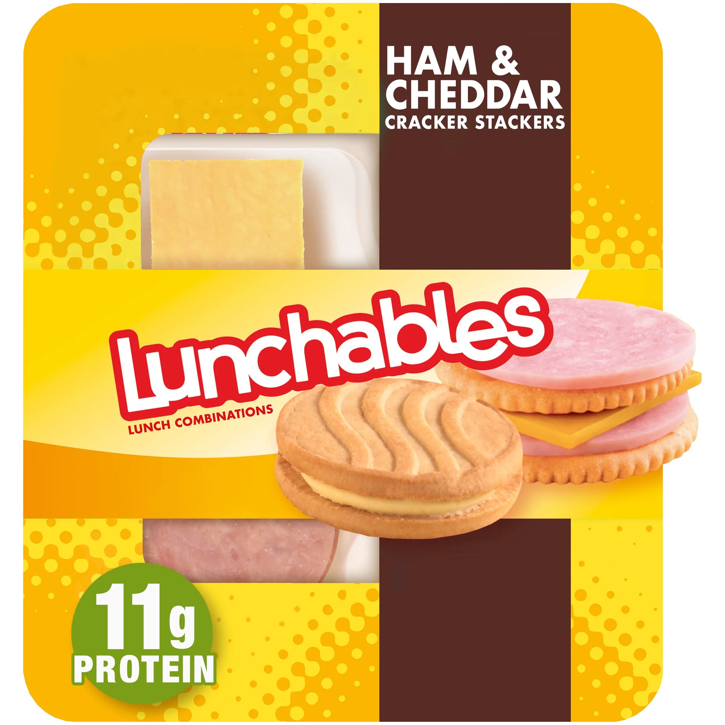 Lunchables Lunch Combinations Ham & Cheddar Cracker Stackers, 3.5 oz