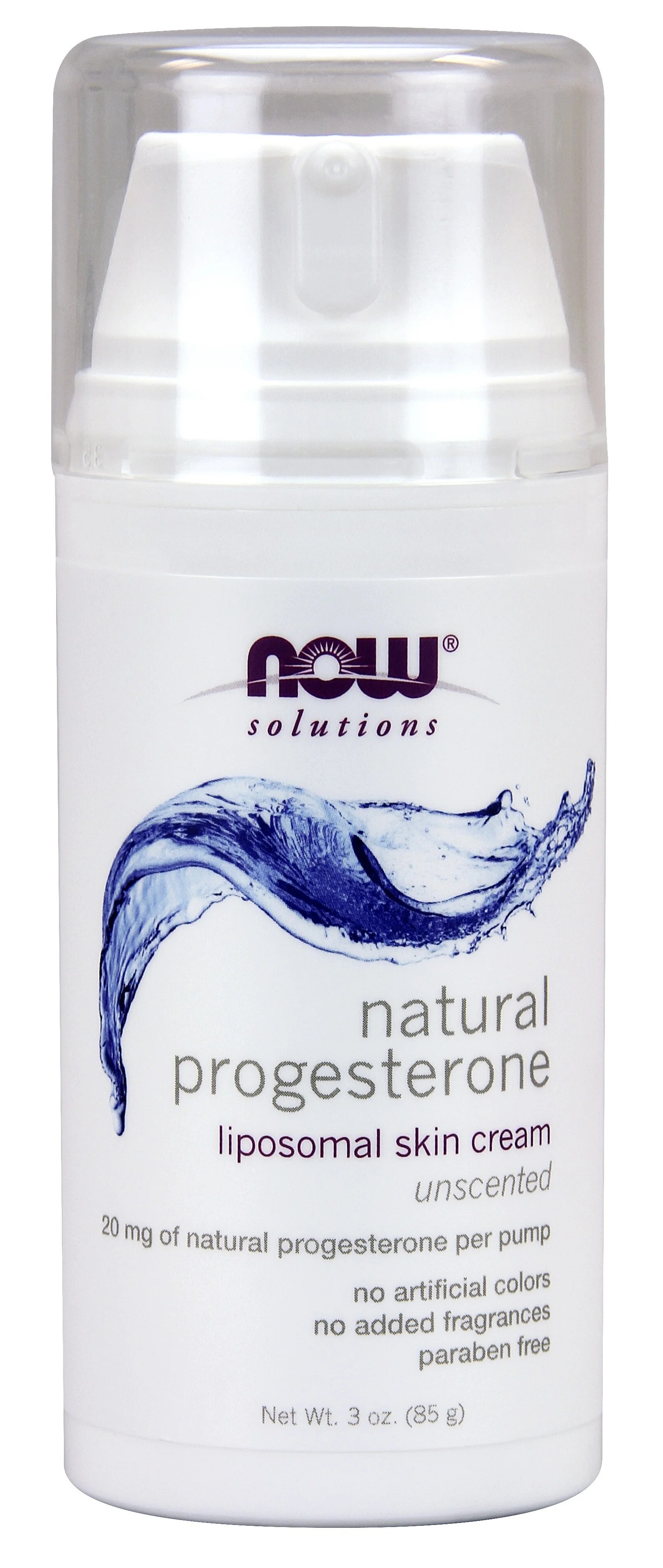 NOW Foods Progesterone Cream Liposomal Lotion, 3 Oz