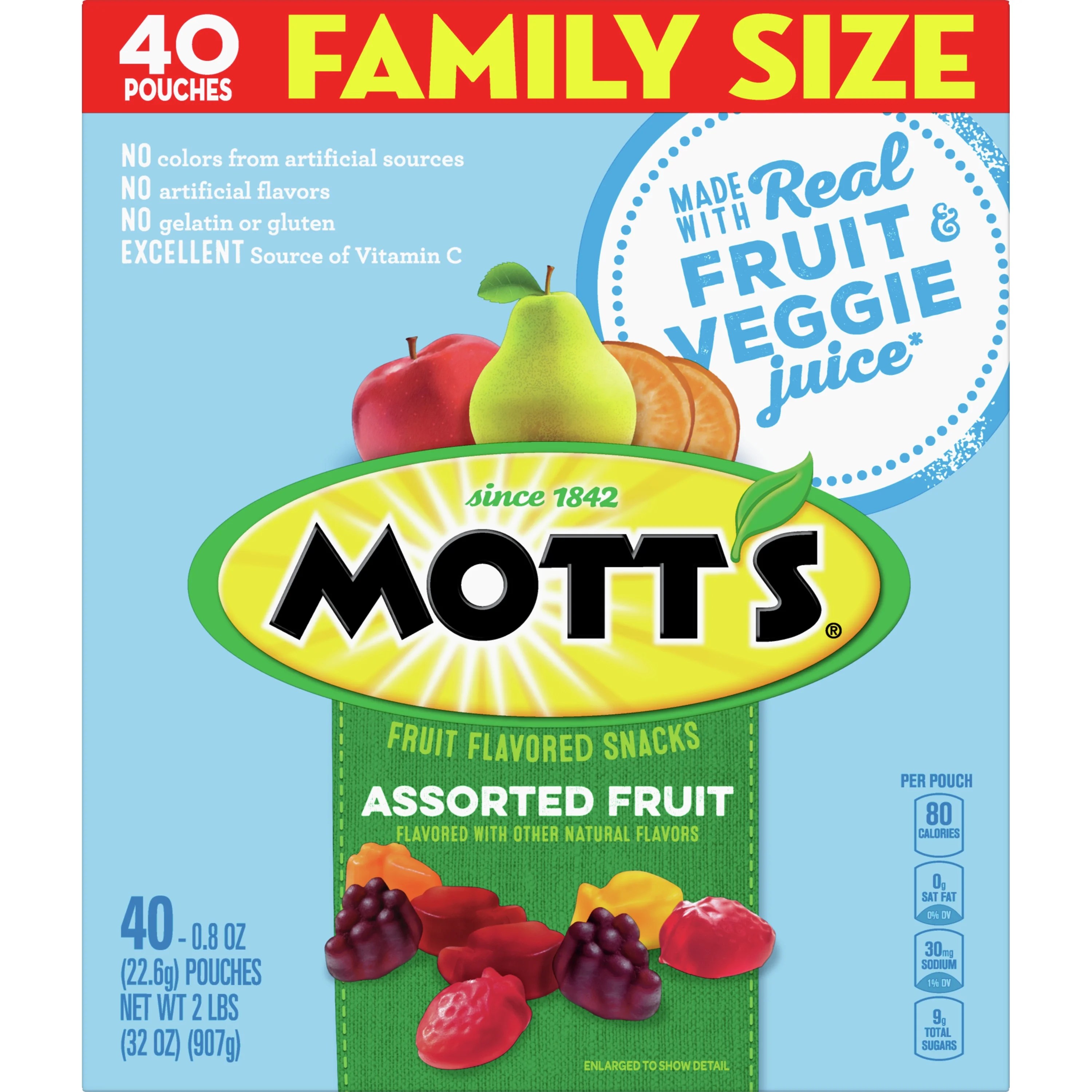 Mott's Medleys, Assorted Fruit Snacks, Gluten Free 32 oz