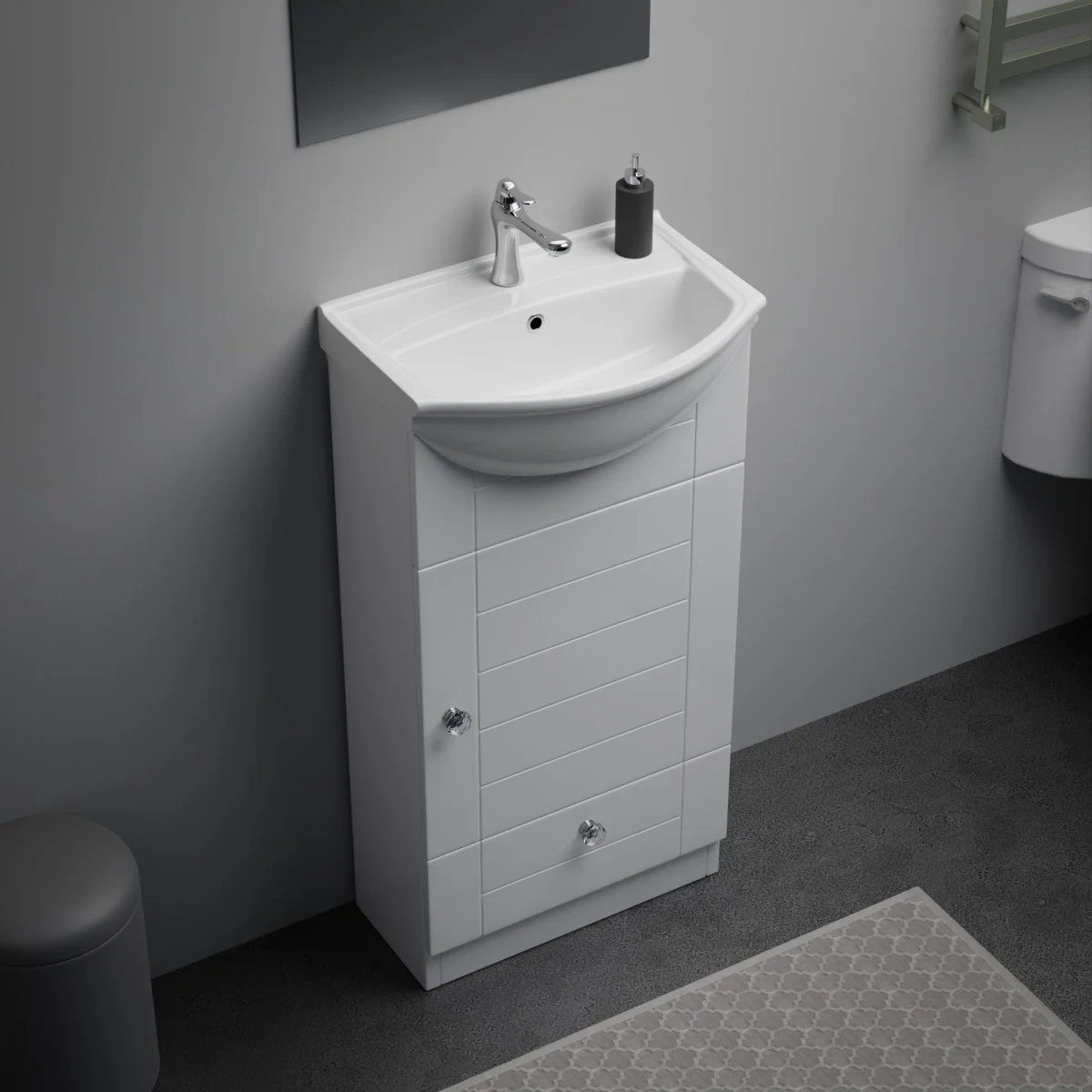 Mahayla Small Bathroom Vanity Sink Vitreous China Sink Comes w