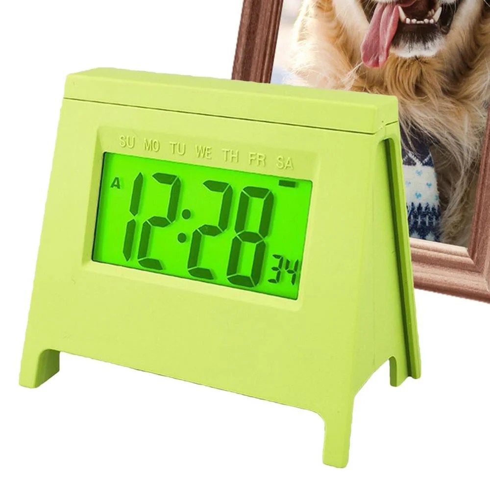 Huoge Digital Alarm Clock Desktop Alarm Clock Digital Silent Digital