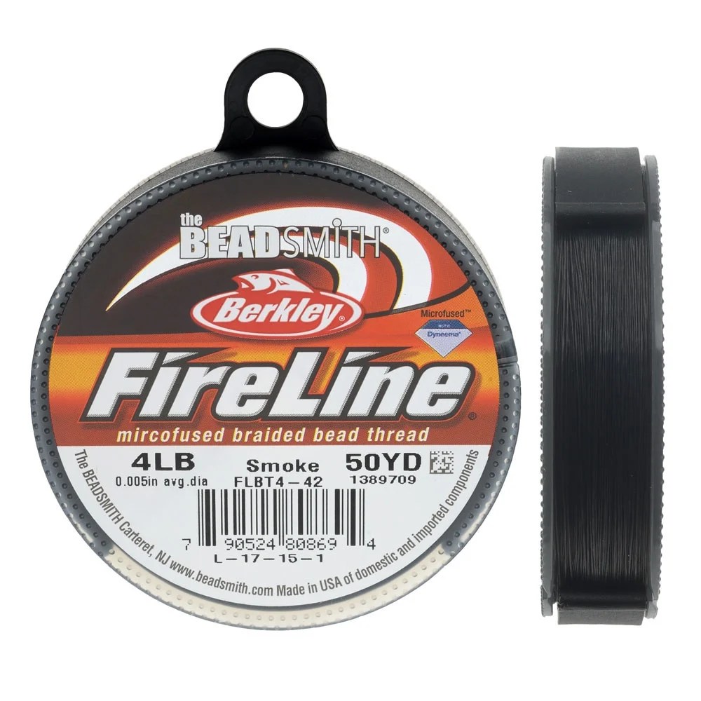 FireLine Braided Beading Thread, 4lb Test and 0.005 Thick, 50 Yards