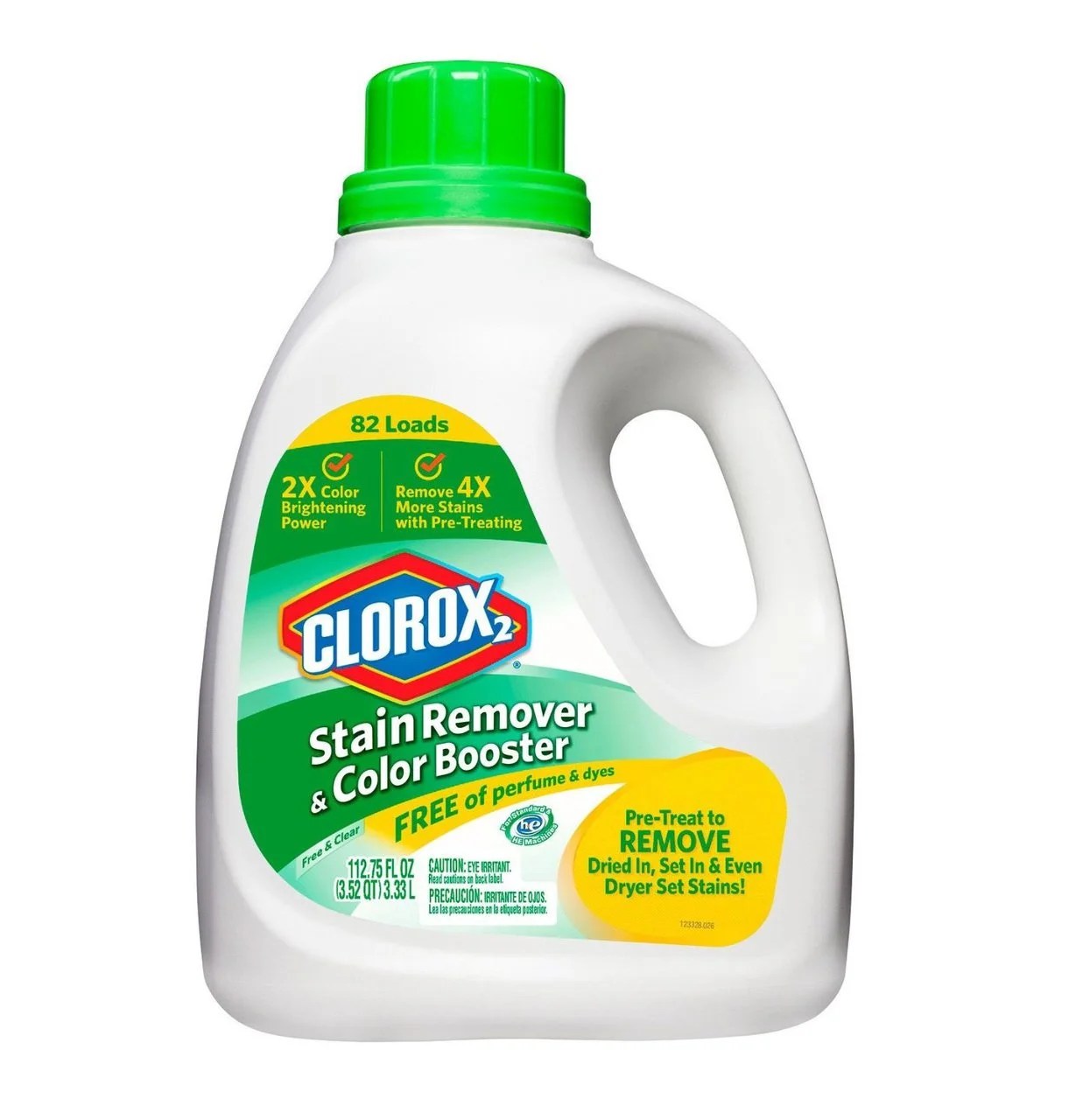 Clorox 2 Laundry Stain Remover and Color Booster Free and Clear 112.75