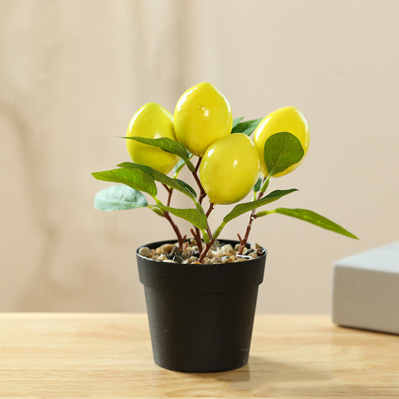 CreativeArrowy 8.3in 1pcs Artificial Mini Potted Fruit Plants