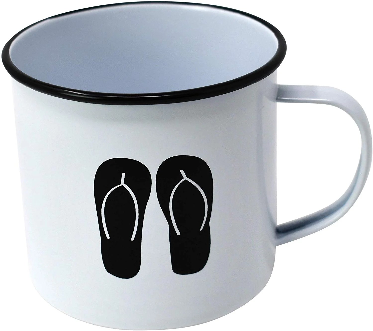 Enamel Mug by Modern Retro! Camping Mug in 8 Vintage Enamelware Designs