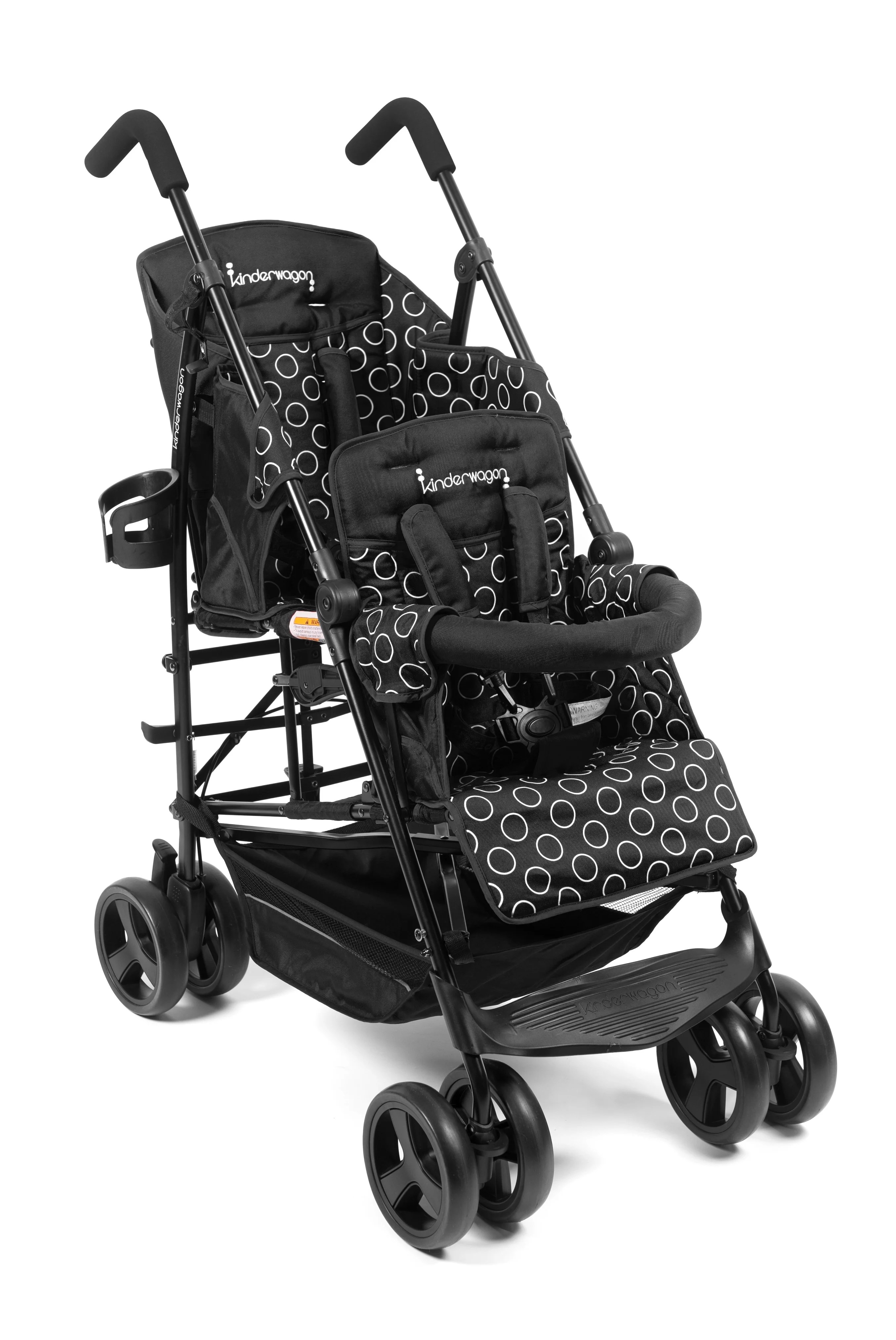 Kinderwagon Hop Tandem Umbrella Stroller Black Walmart