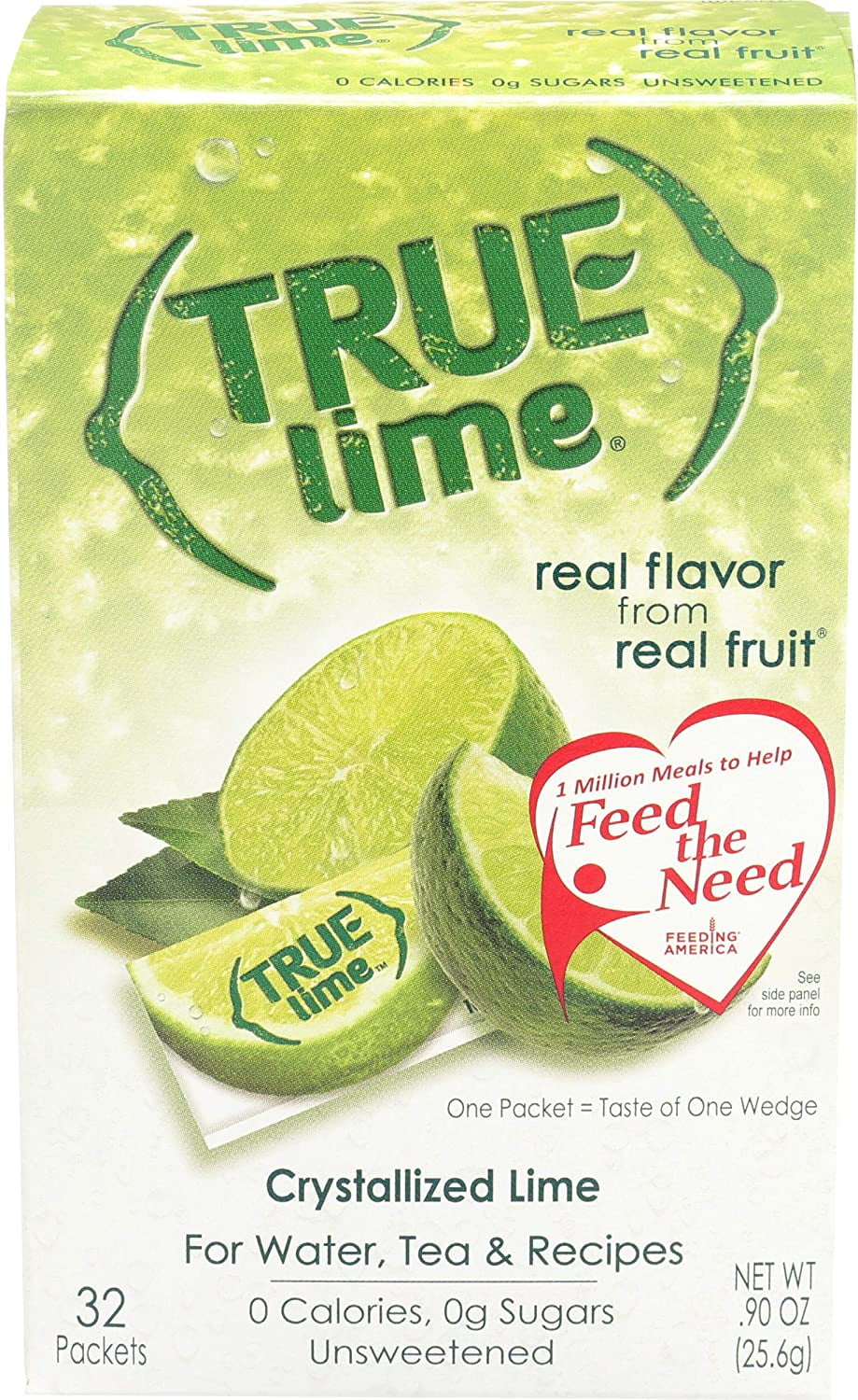 True Lime Crystallized Lime 32 x .8g Packets 0.91 oz.