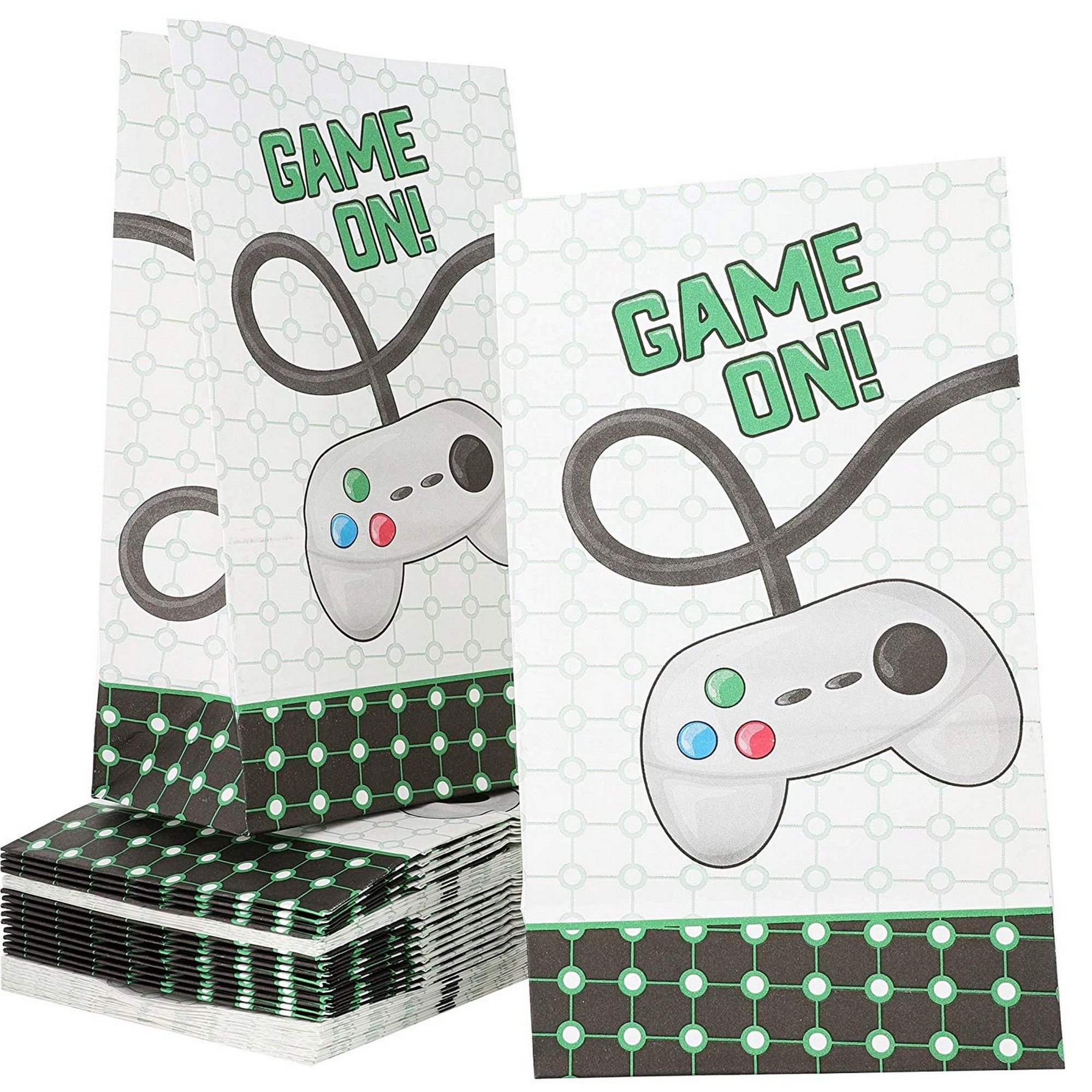 36 Pack Video Game Party Favor Goody Treat Bags for Kids, 8.7 x 5.1 x 3 36 Pack Video Game Party Favor Goody Treat Bags for Kids, 8.7 x 5.1 x 3